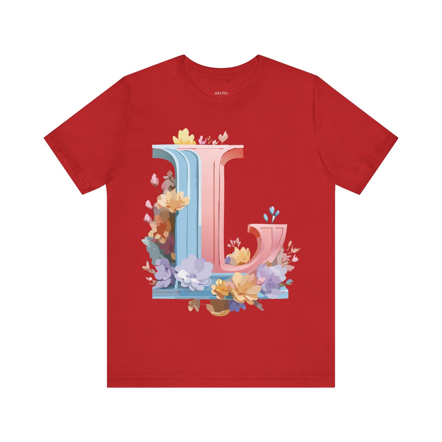 Natural Cotton Tee Shirt - Letters Collection - L Printify