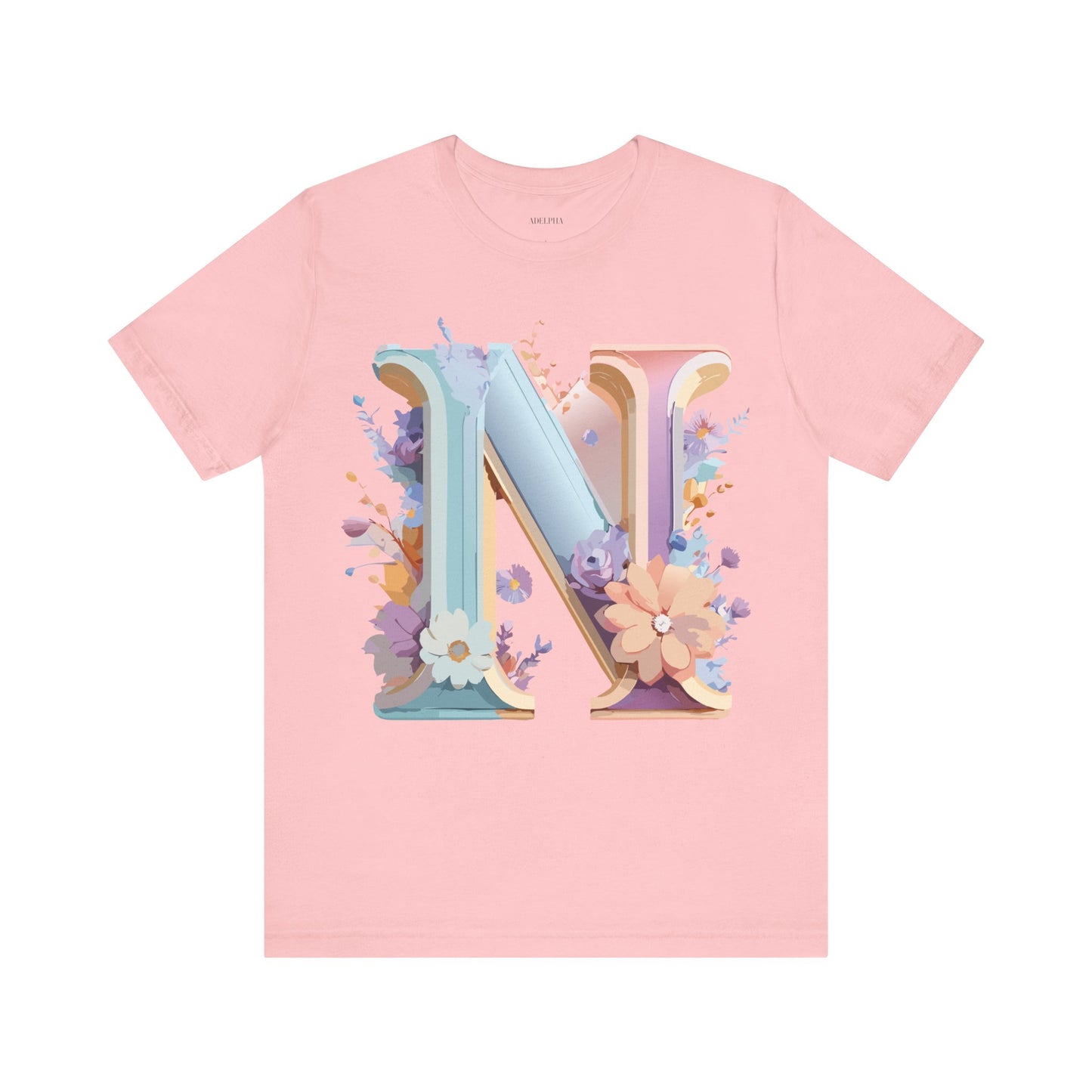 Natural Cotton Tee Shirt - Letters Collection - N Printify