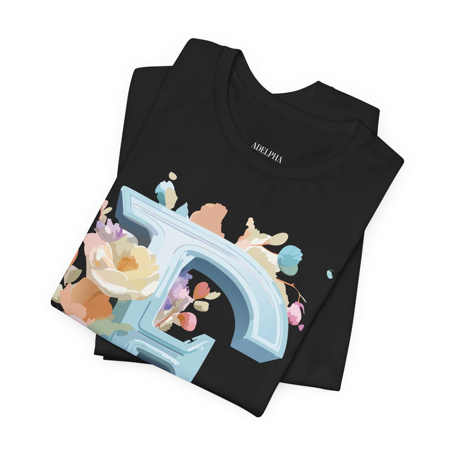 Natural Cotton Tee Shirt - Letters Collection - E Printify