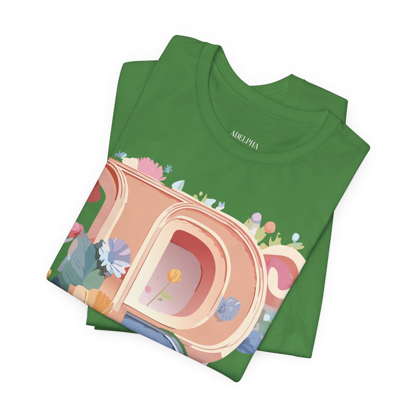 Natural Cotton Tee Shirt - Letters Collection - R Printify