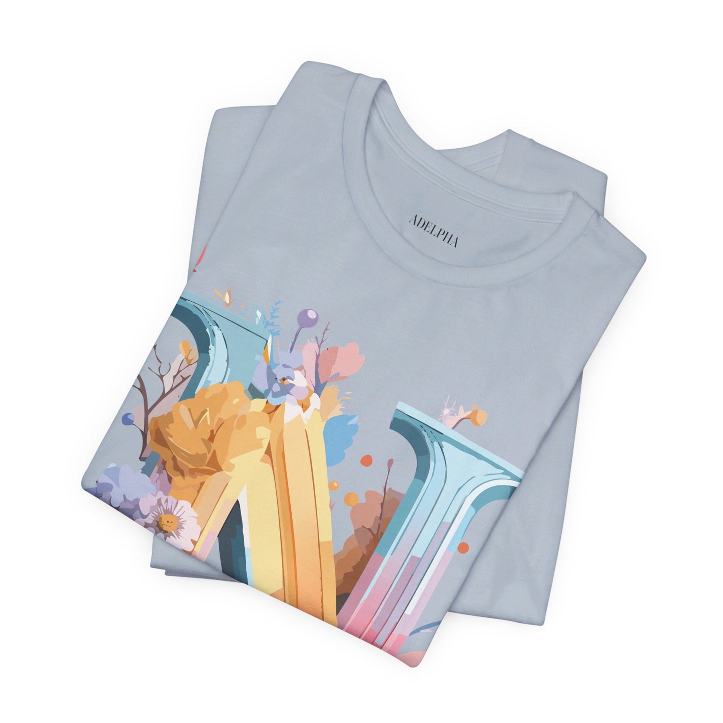Natural Cotton Tee Shirt - Letters Collection - N Printify
