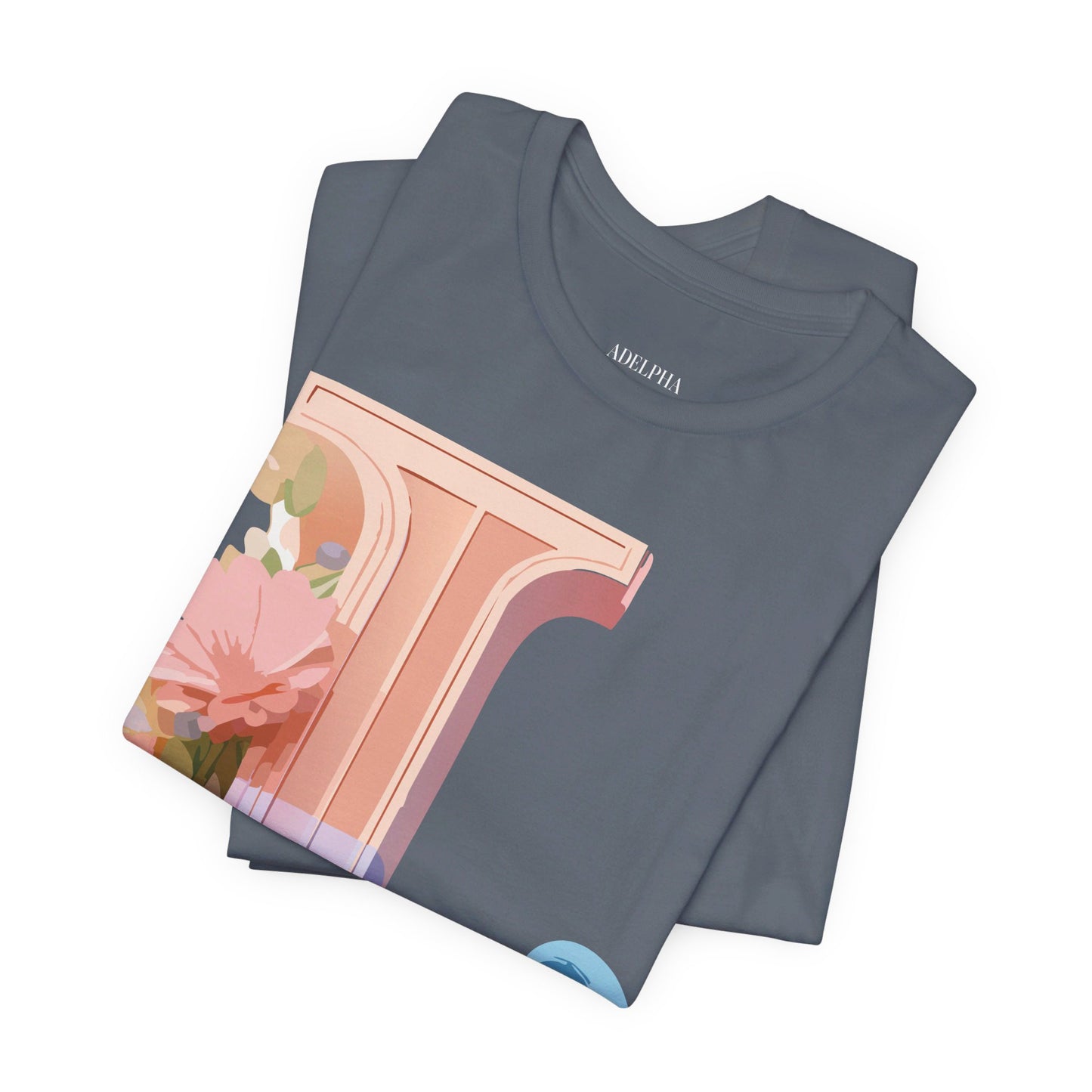 Natural Cotton Tee Shirt - Letters Collection - L Printify