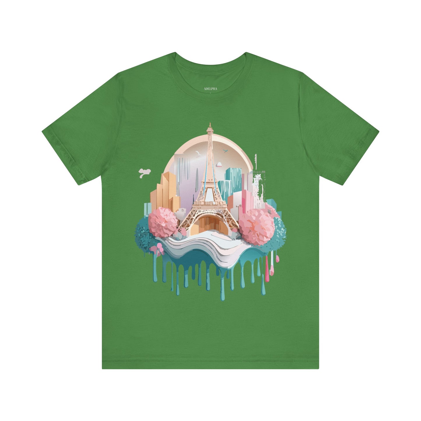 Natural Cotton Tee Shirt - Beautiful Places Collection - Paris Printify