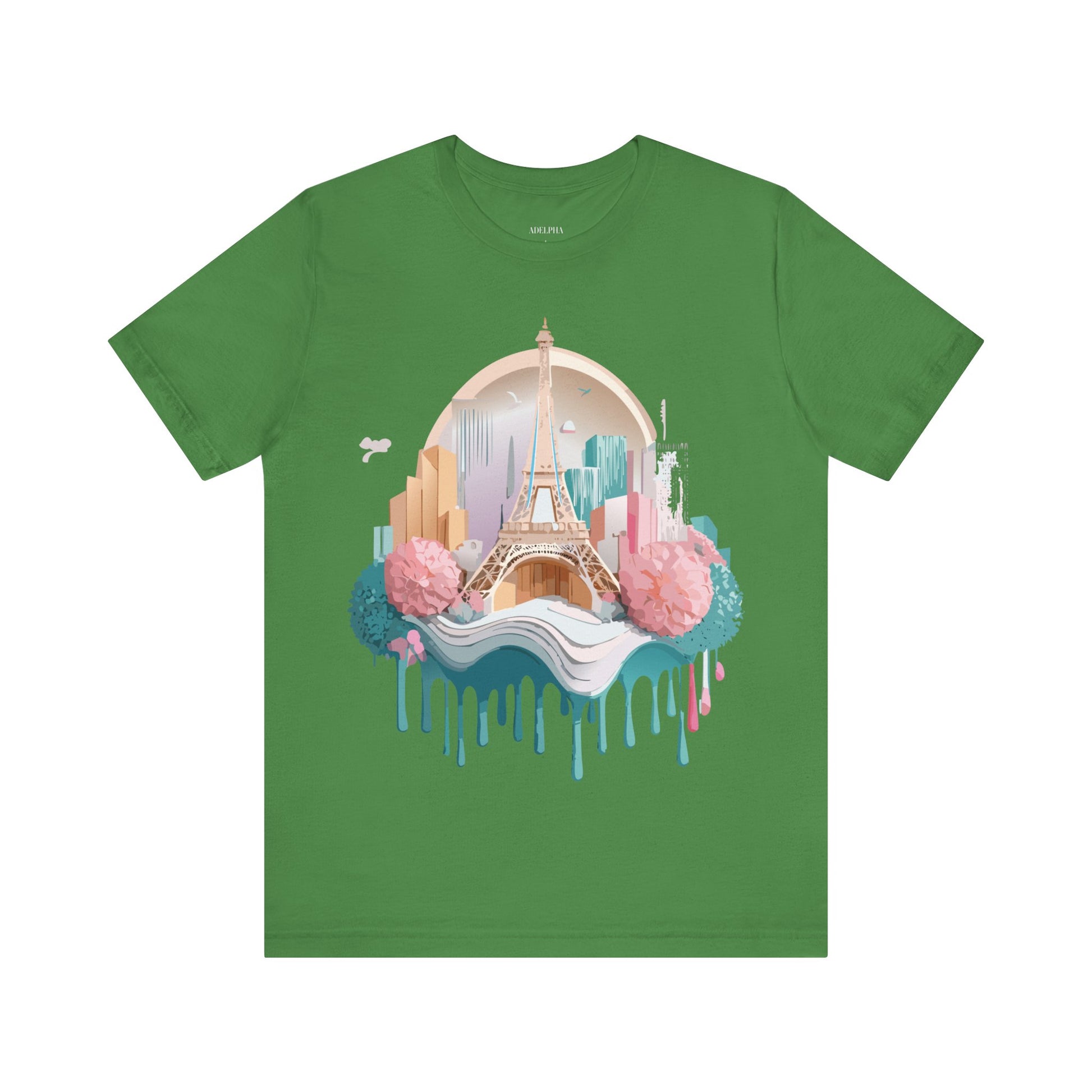 Natural Cotton Tee Shirt - Beautiful Places Collection - Paris Printify