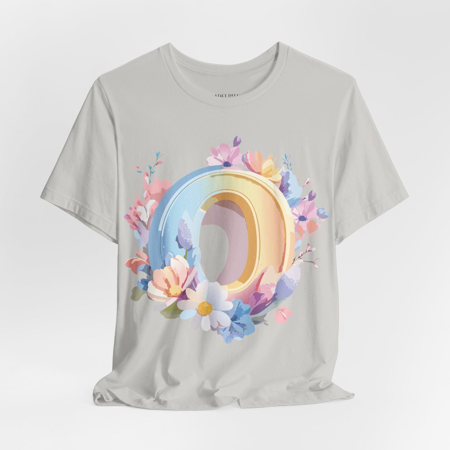 Natural Cotton Tee Shirt - Letters Collection - O Printify