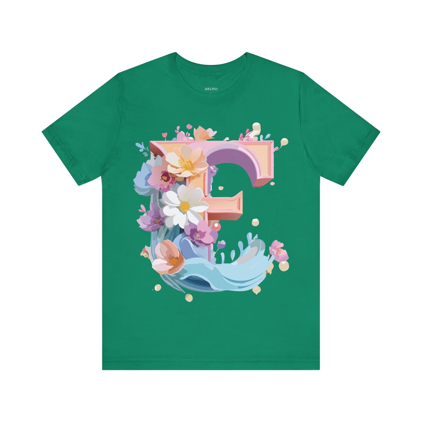 Natural Cotton Tee Shirt - Letters Collection - E Printify
