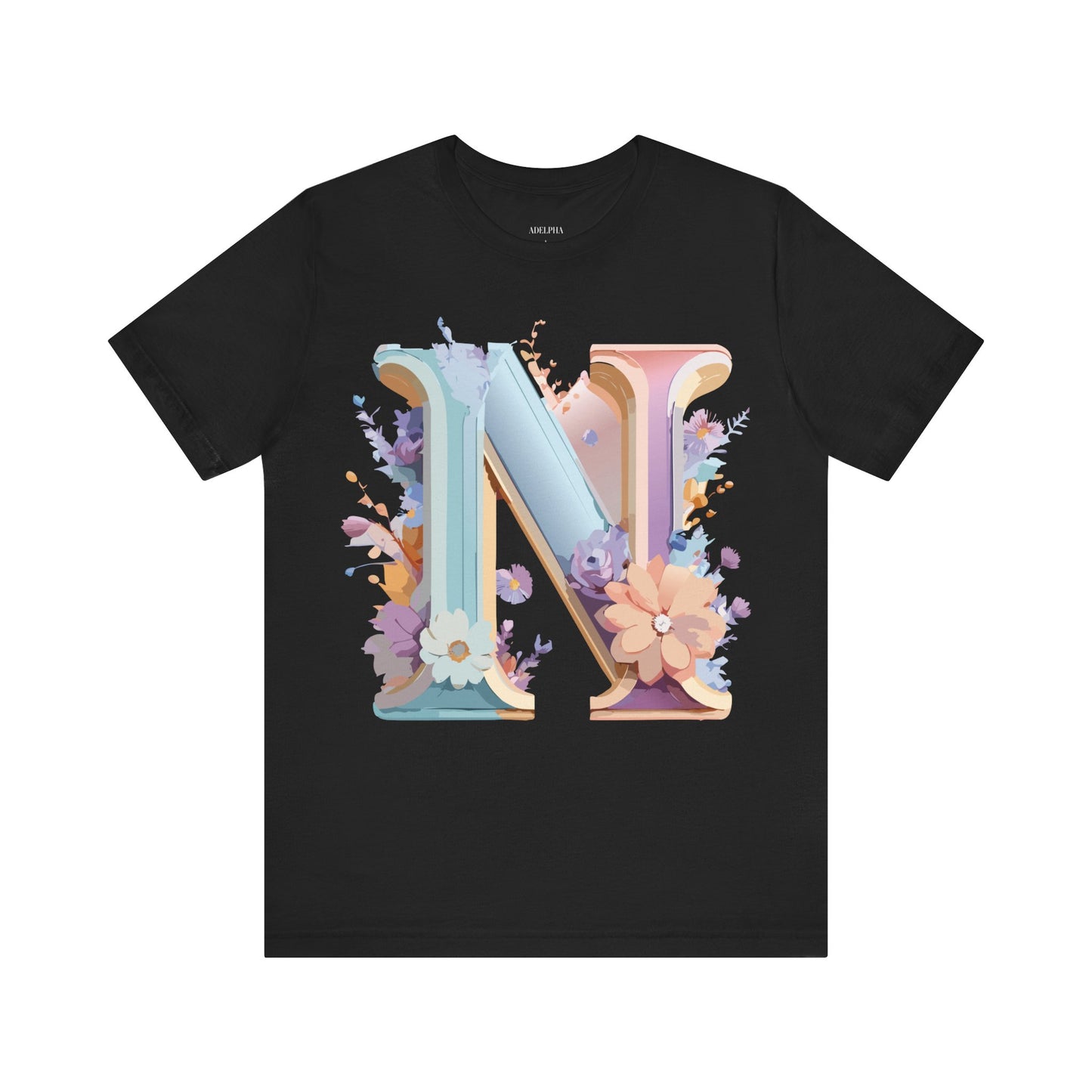 Natural Cotton Tee Shirt - Letters Collection - N Printify