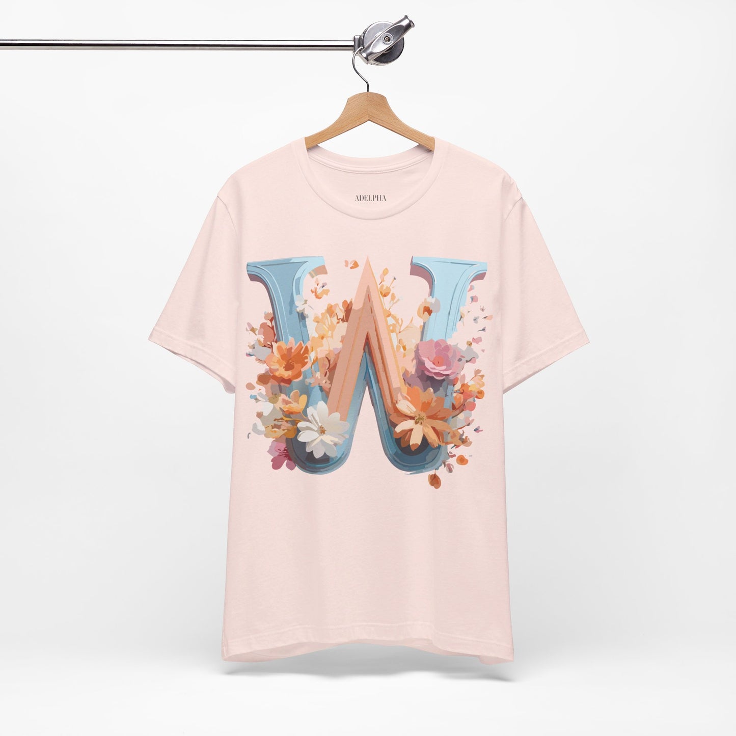Natural Cotton Tee Shirt - Letters Collection - W Printify