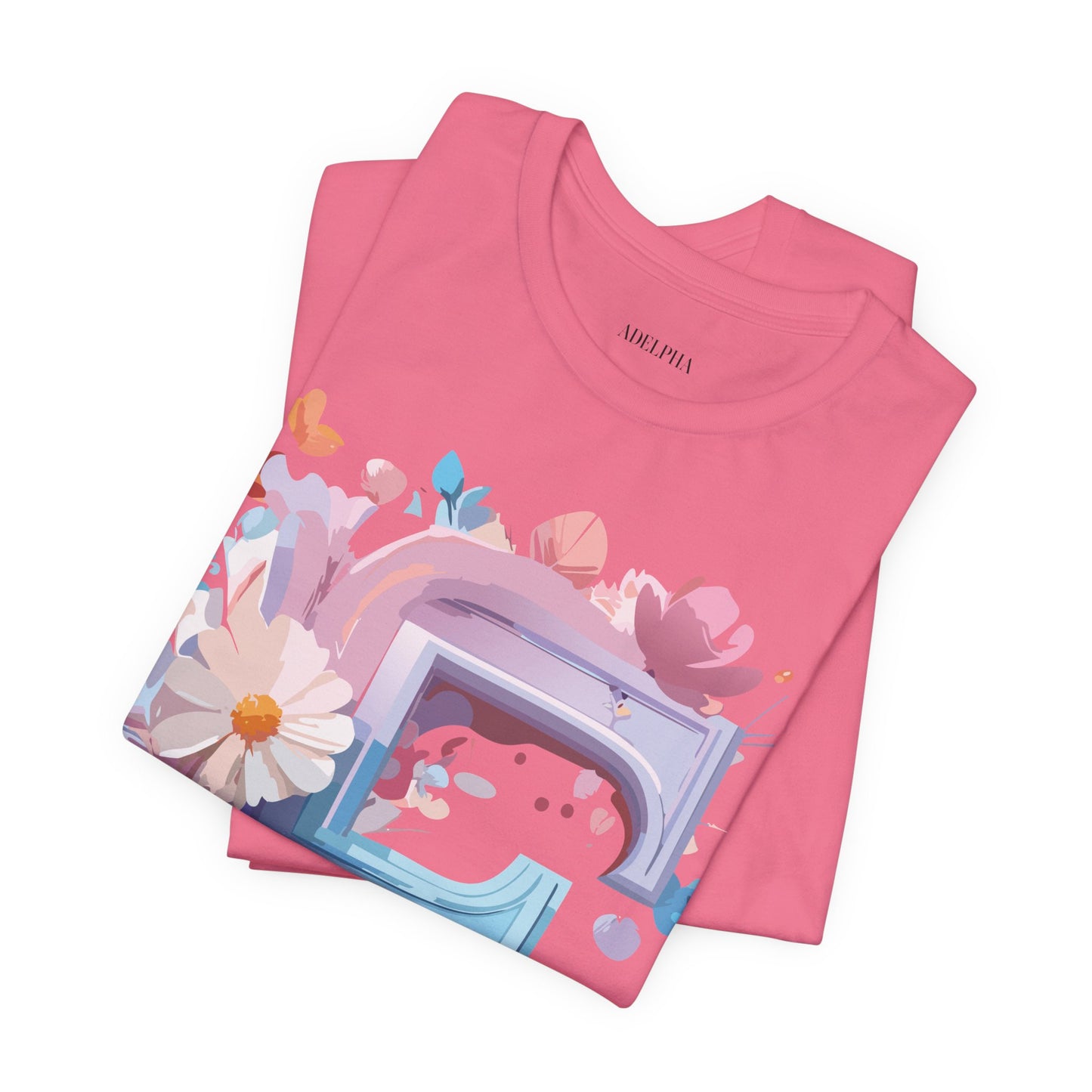 Natural Cotton Tee Shirt - Letters Collection - F Printify