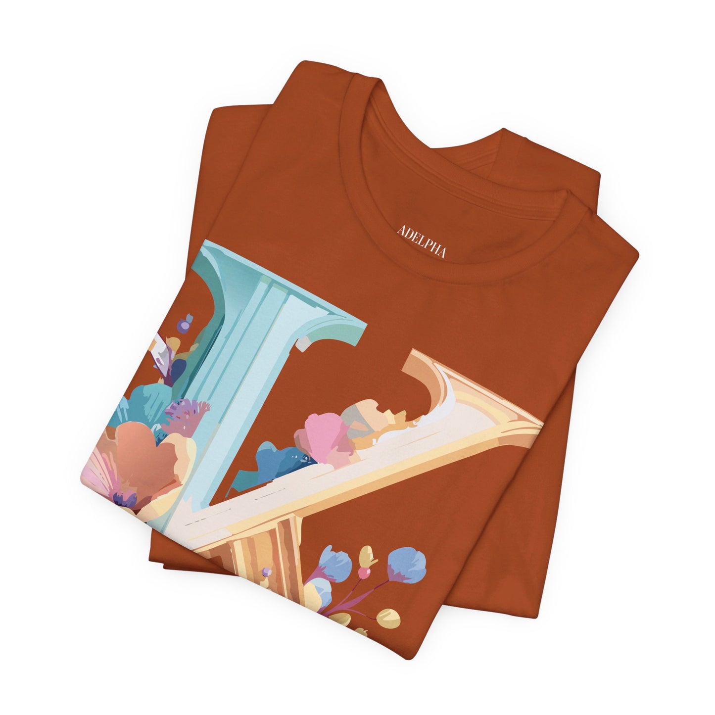 Natural Cotton Tee Shirt - Letters Collection - K Printify