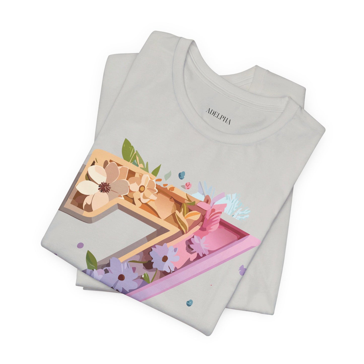 Natural Cotton Tee Shirt - Letters Collection - Z Printify