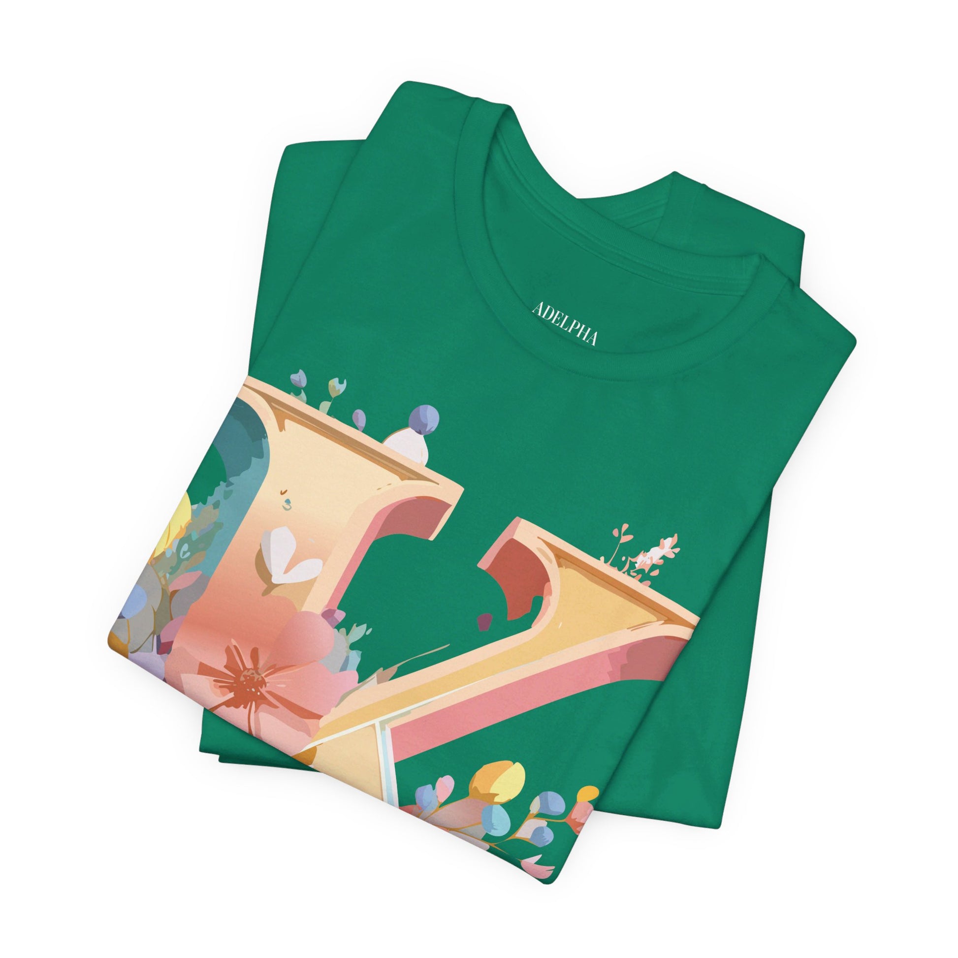 Natural Cotton Tee Shirt - Letters Collection - K Printify