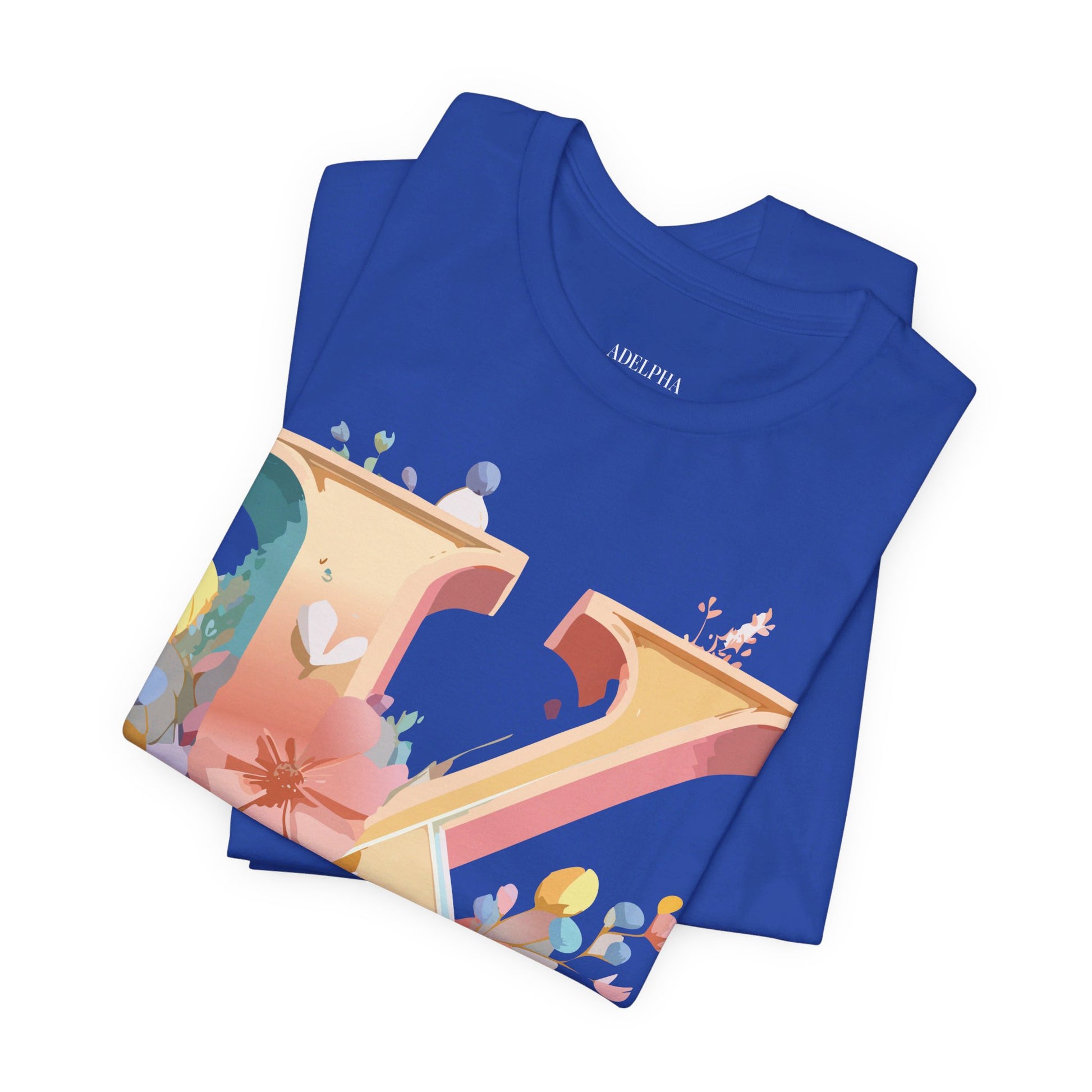 Natural Cotton Tee Shirt - Letters Collection - K Printify