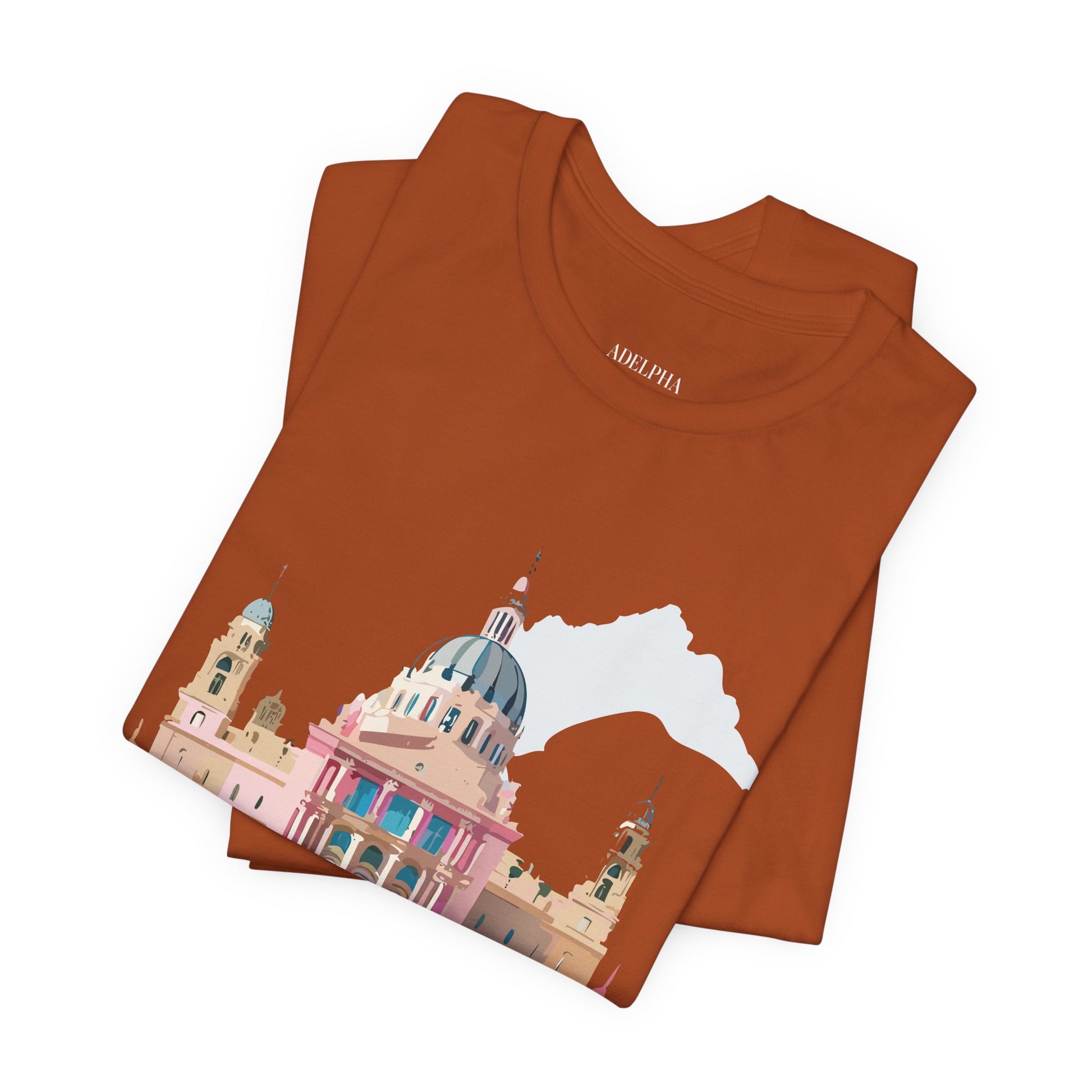 Natural Cotton Tee Shirt - Beautiful Places Collection - Madrid Printify