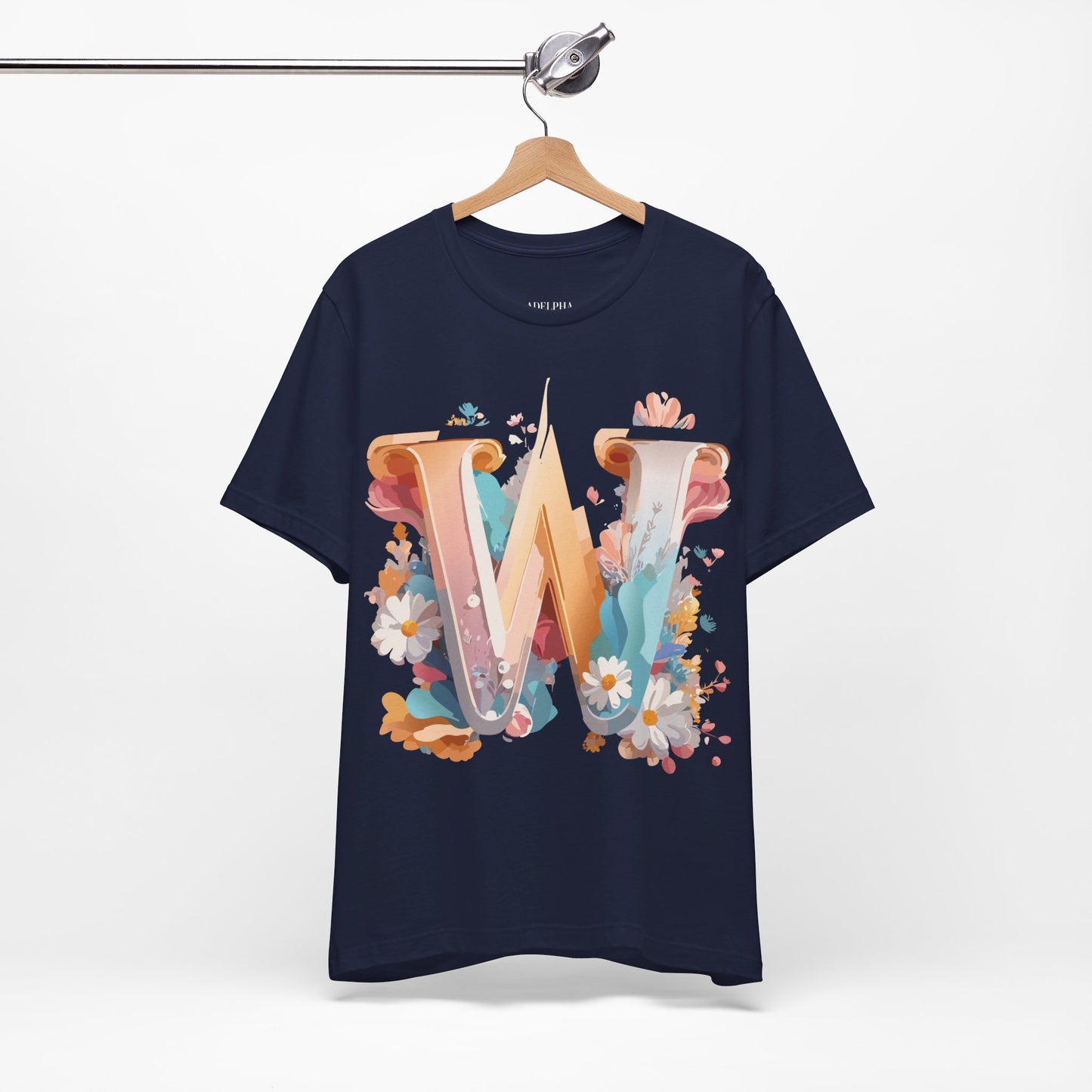 Natural Cotton Tee Shirt - Letters Collection - W Printify