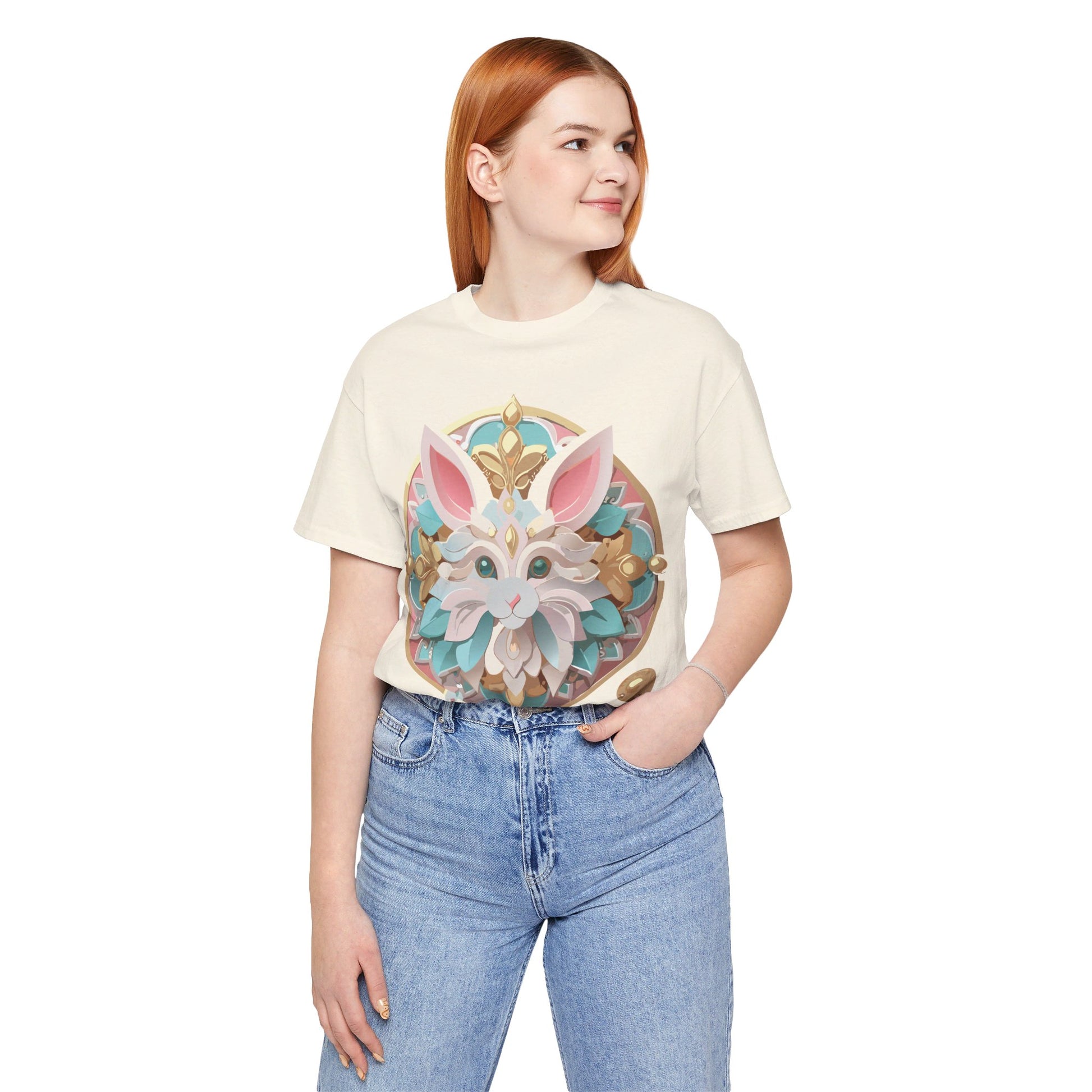 Natural Cotton Tee Shirt - Medallion Collection Printify