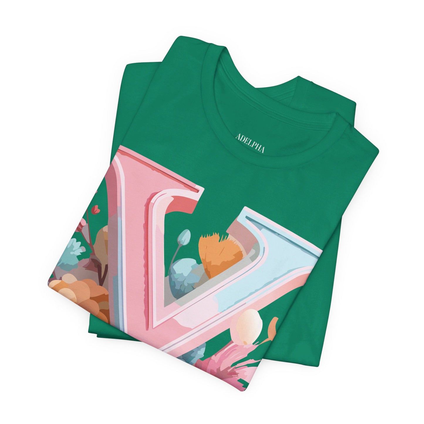 Natural Cotton Tee Shirt - Letters Collection - Y Printify