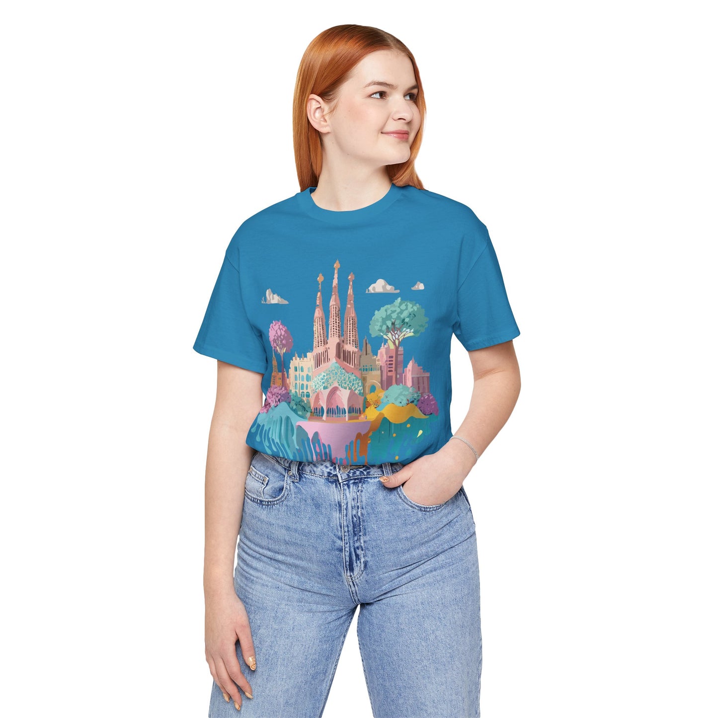 Tourist Shirt, Shirt with Barcelona - ADELPHA