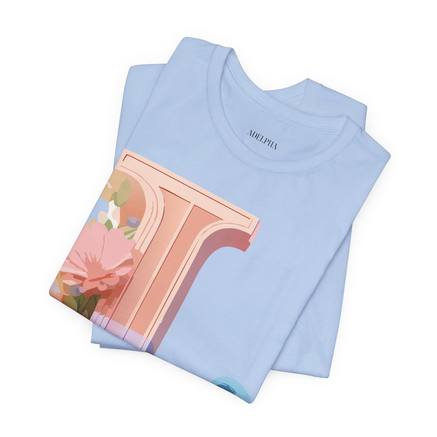 Natural Cotton Tee Shirt - Letters Collection - L Printify