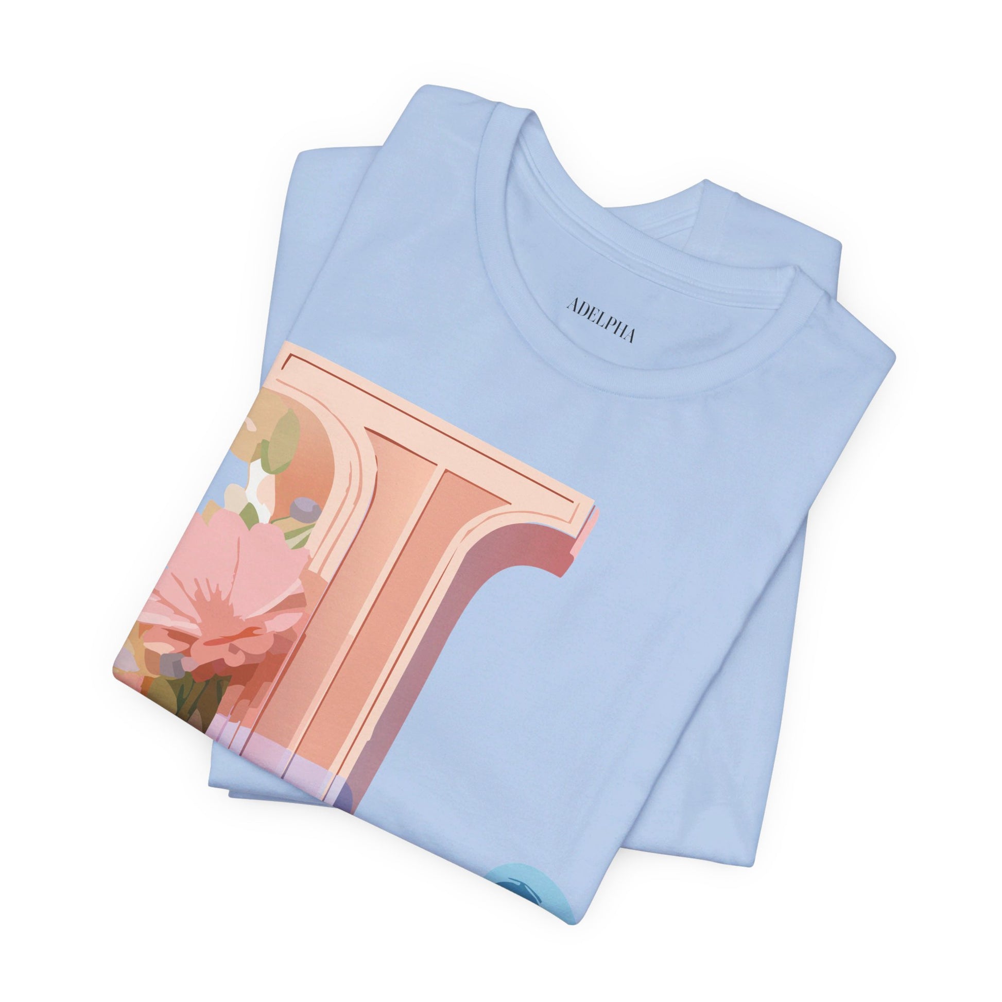Natural Cotton Tee Shirt - Letters Collection - L Printify