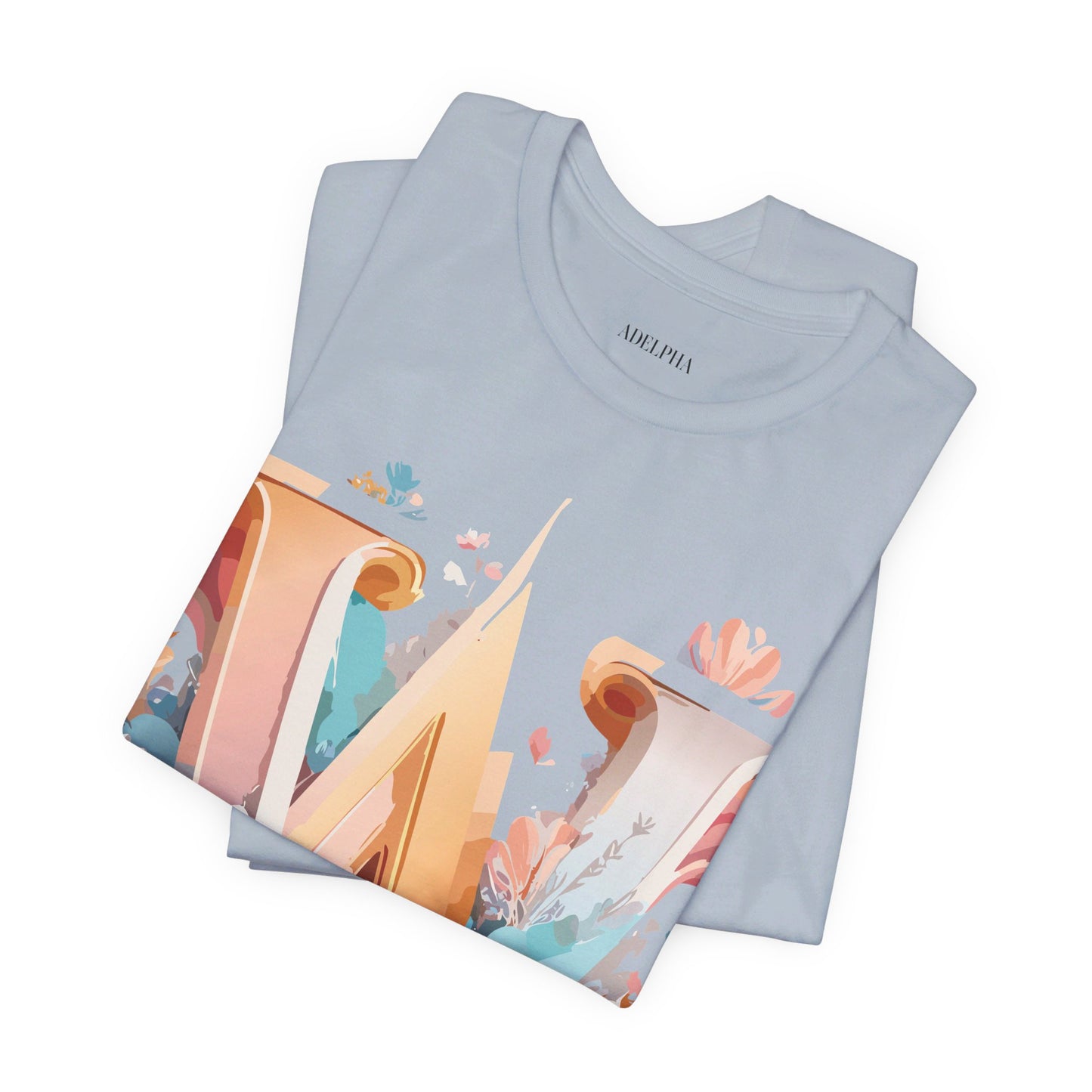 Natural Cotton Tee Shirt - Letters Collection - W Printify