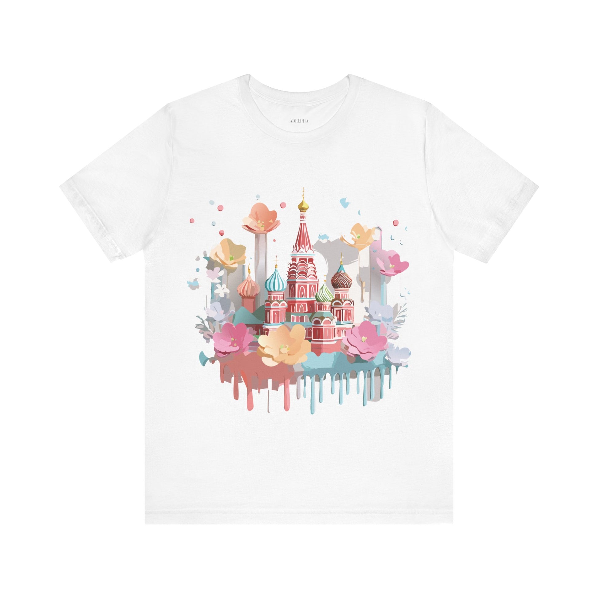 Natural Cotton Tee Shirt - Beautiful Places Collection - Moscow Printify
