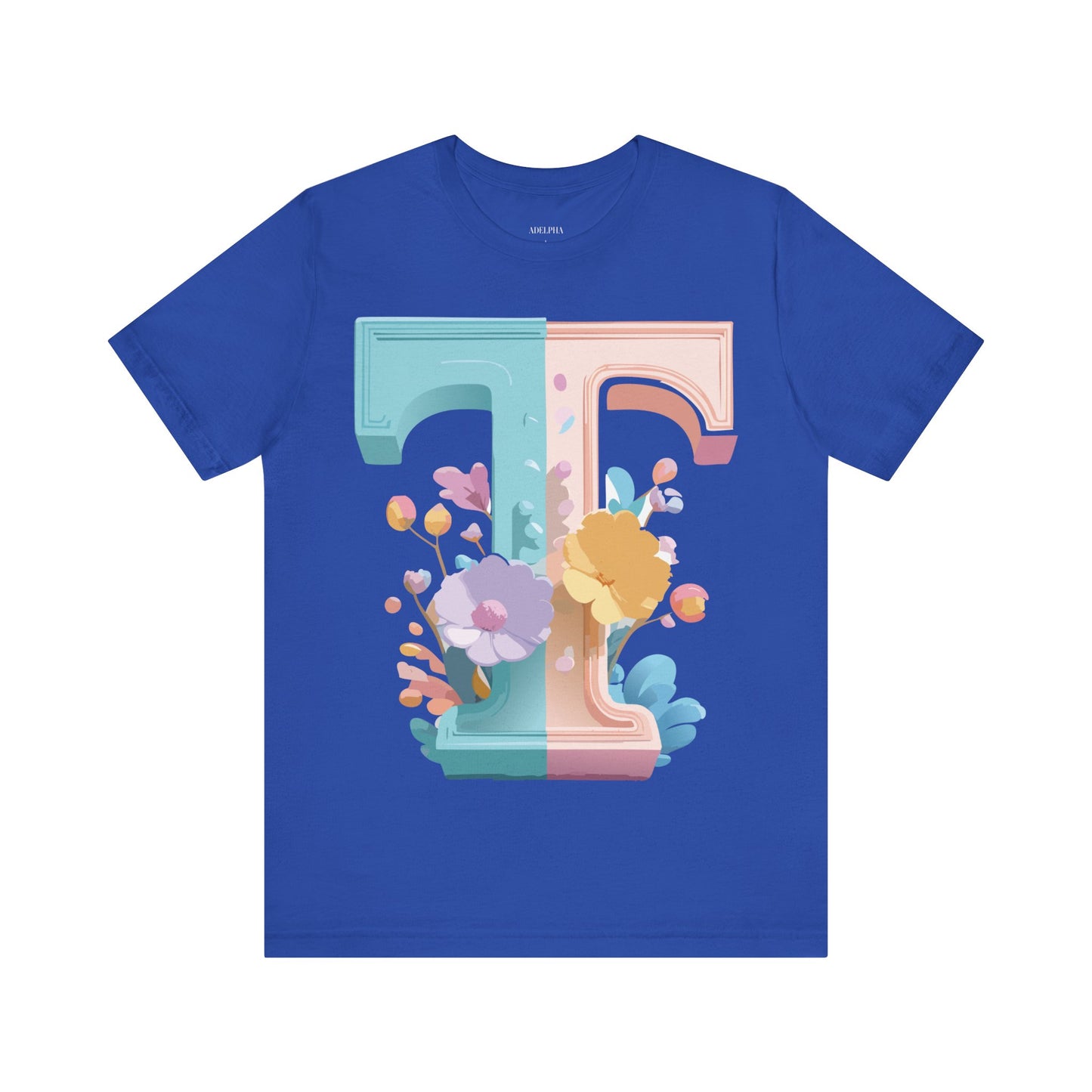 Natural Cotton Tee Shirt - Letters Collection - T Printify