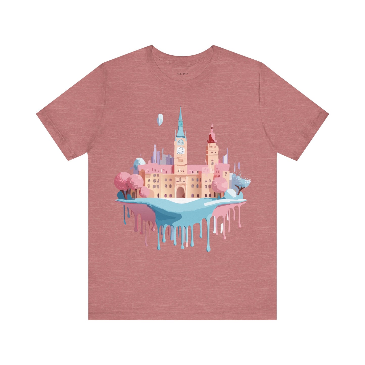 Natural Cotton Tee Shirt - Beautiful Places Collection - Prague Printify