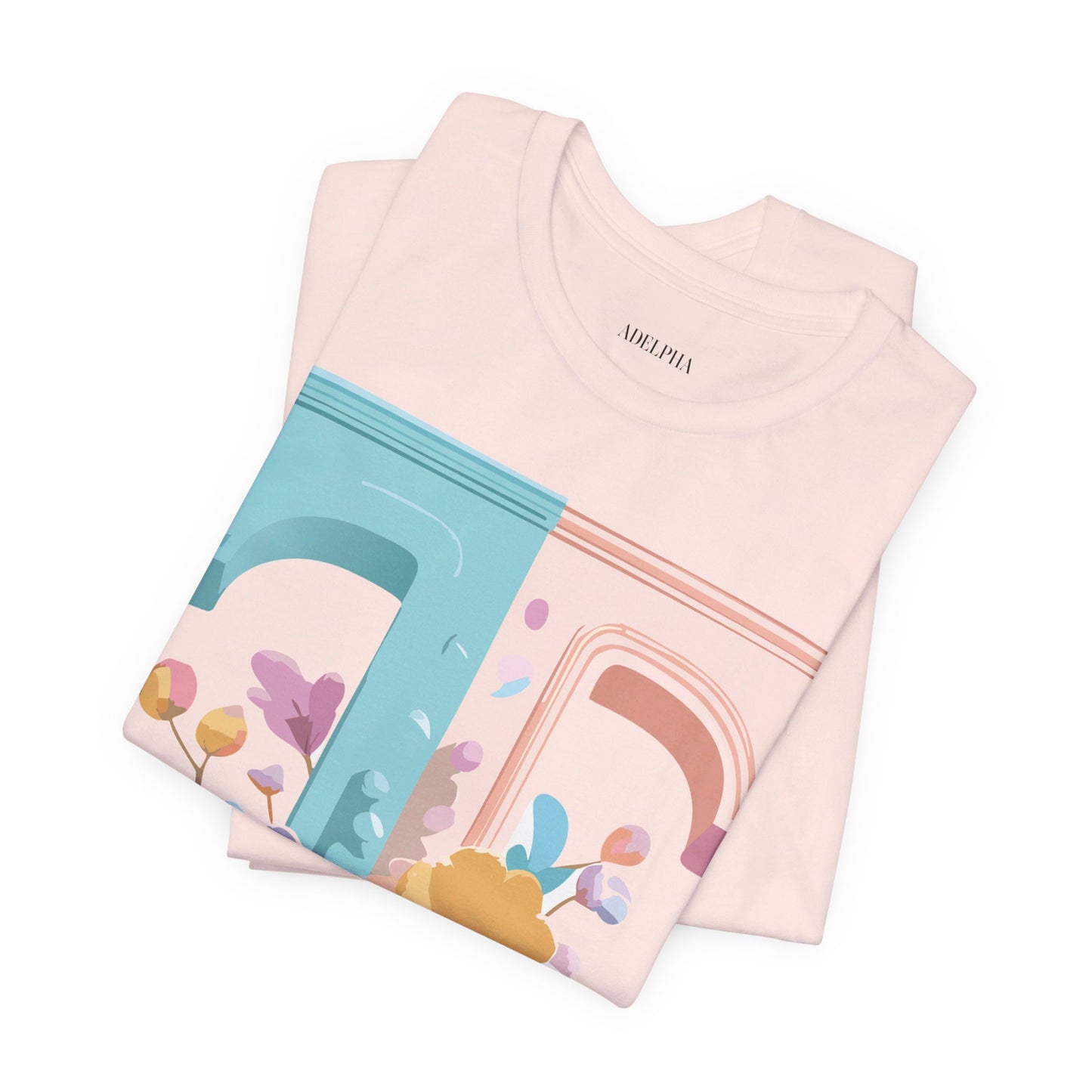 Natural Cotton Tee Shirt - Letters Collection - T Printify