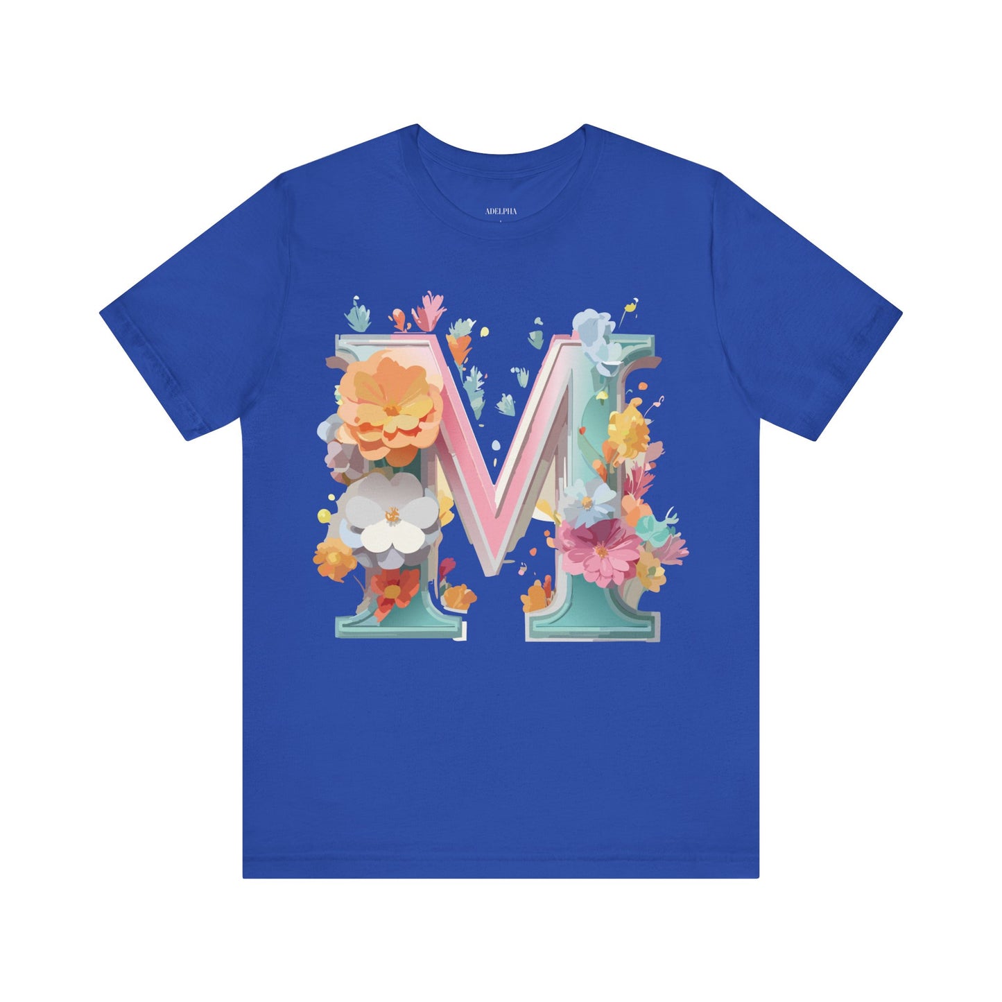 Natural Cotton Tee Shirt - Letters Collection - M Printify