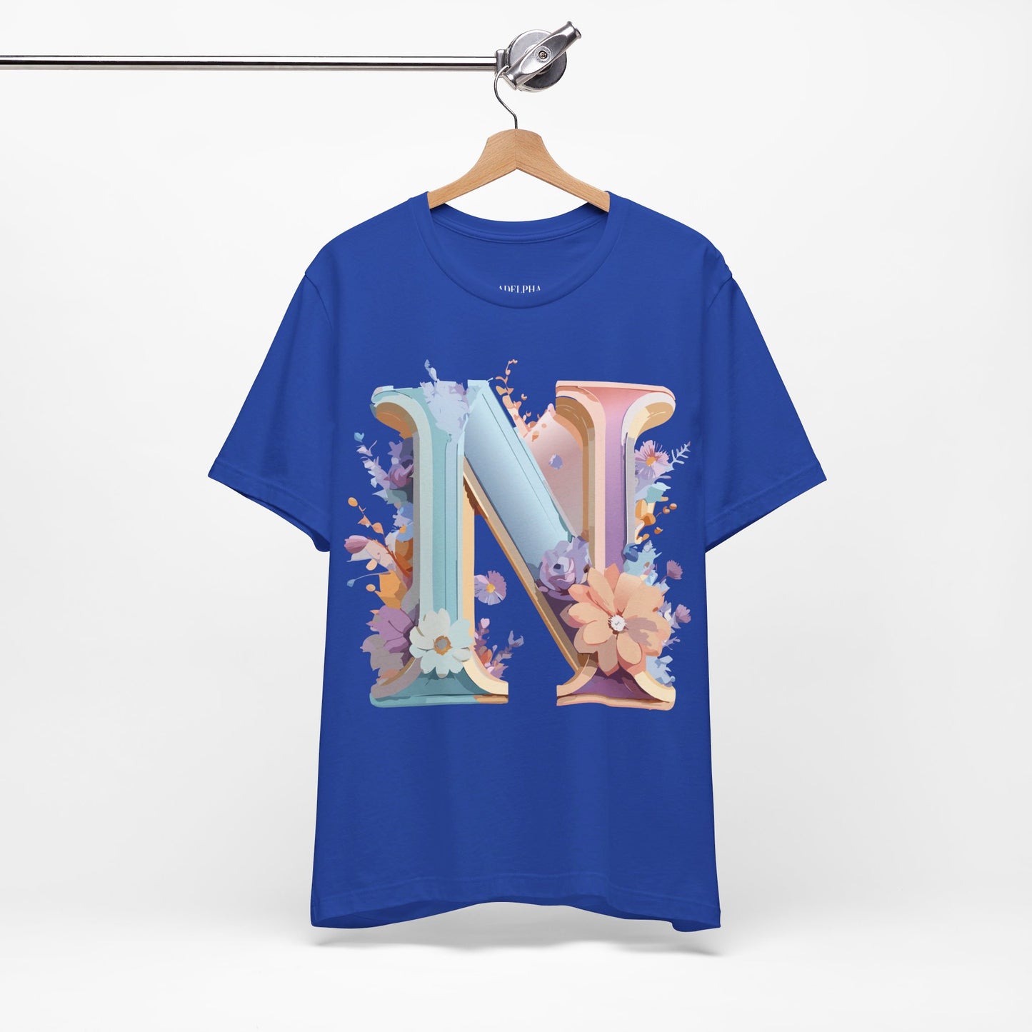 Natural Cotton Tee Shirt - Letters Collection - N Printify
