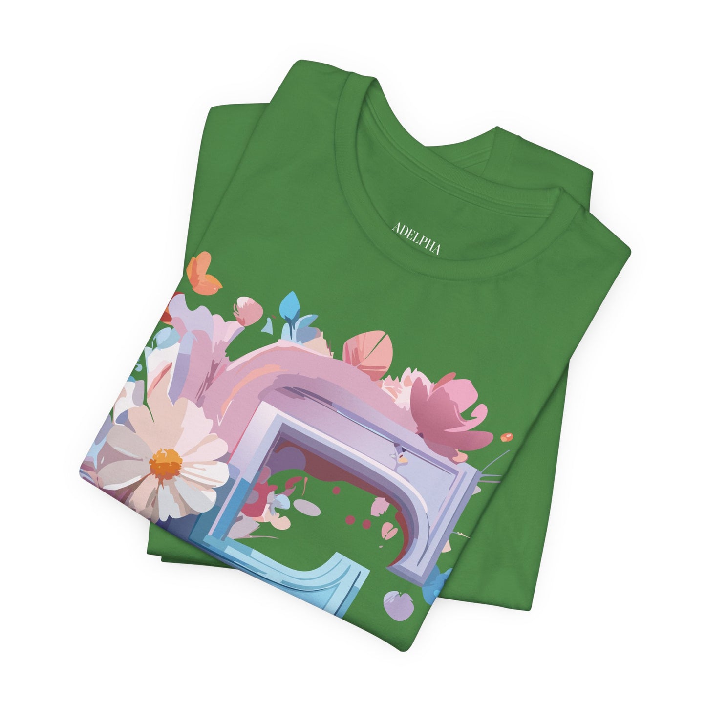 Natural Cotton Tee Shirt - Letters Collection - F Printify