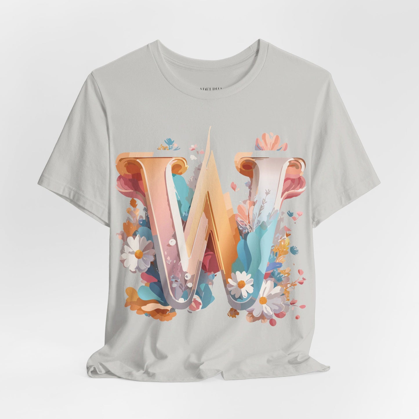Natural Cotton Tee Shirt - Letters Collection - W Printify