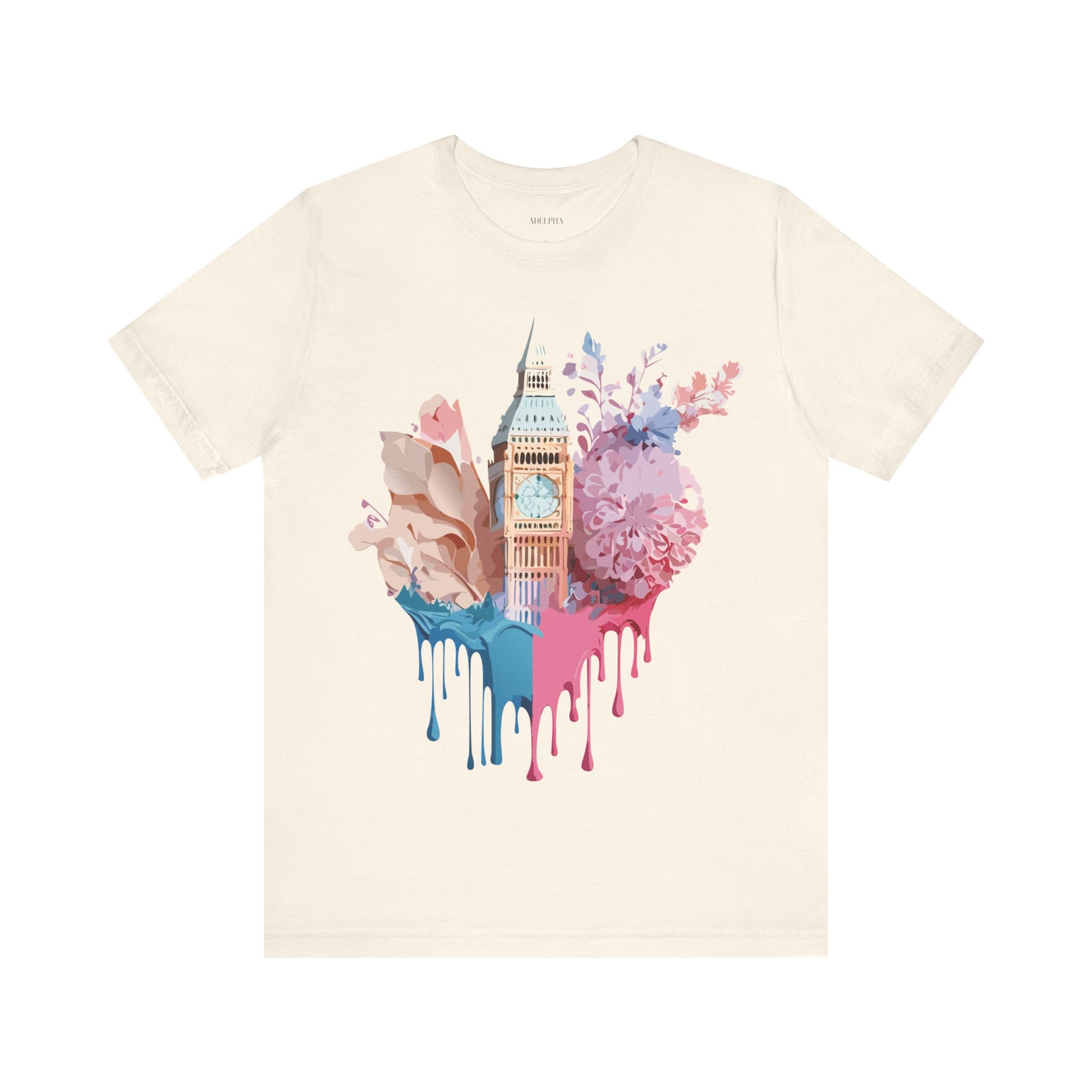 Natural Cotton Tee Shirt - Beautiful Places Collection - London Printify