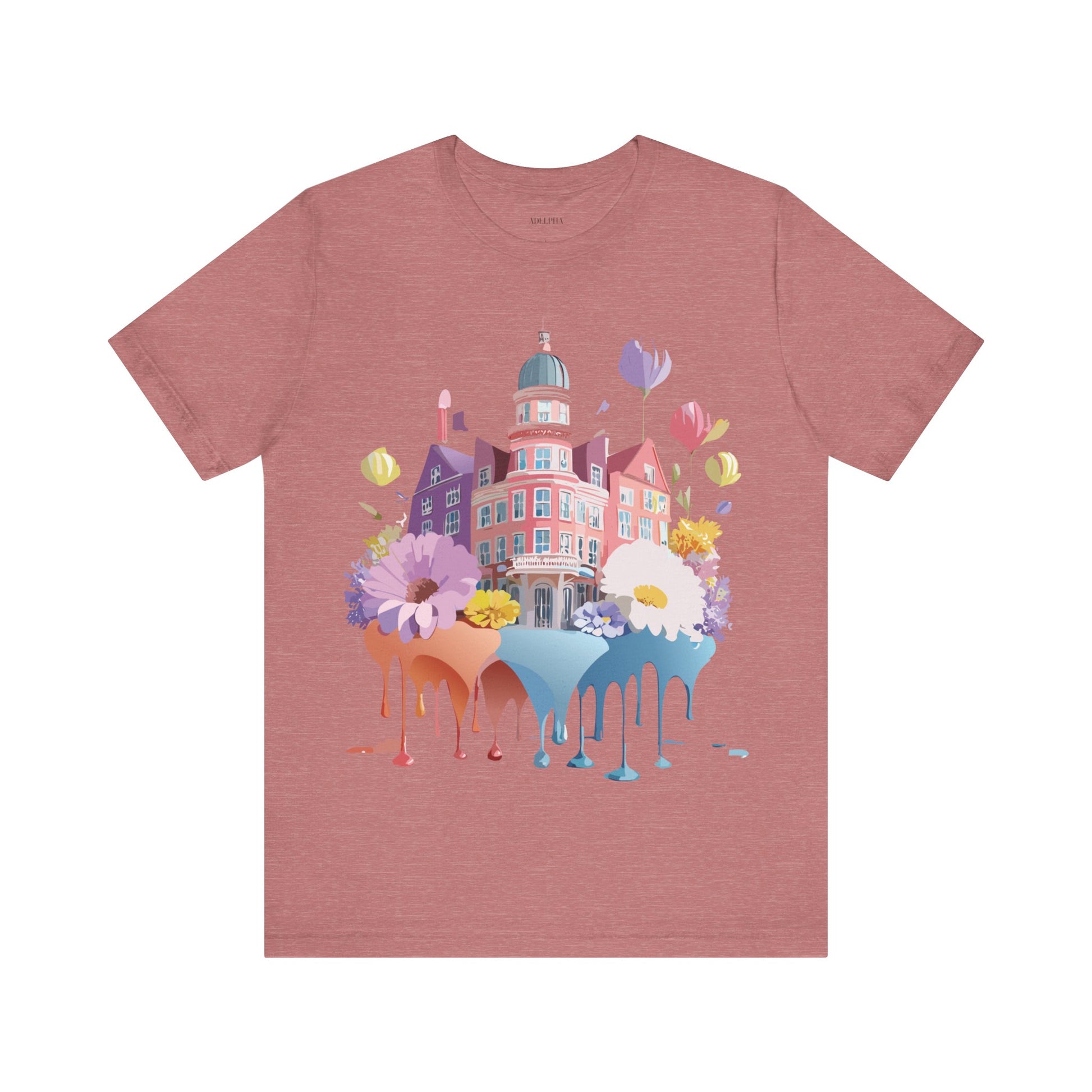 Natural Cotton Tee Shirt - Beautiful Places Collection - Amsterdam Printify