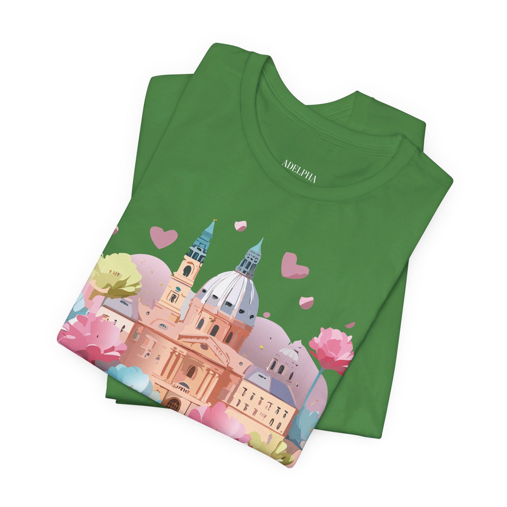 Natural Cotton Tee Shirt - Beautiful Places Collection - Prague Printify