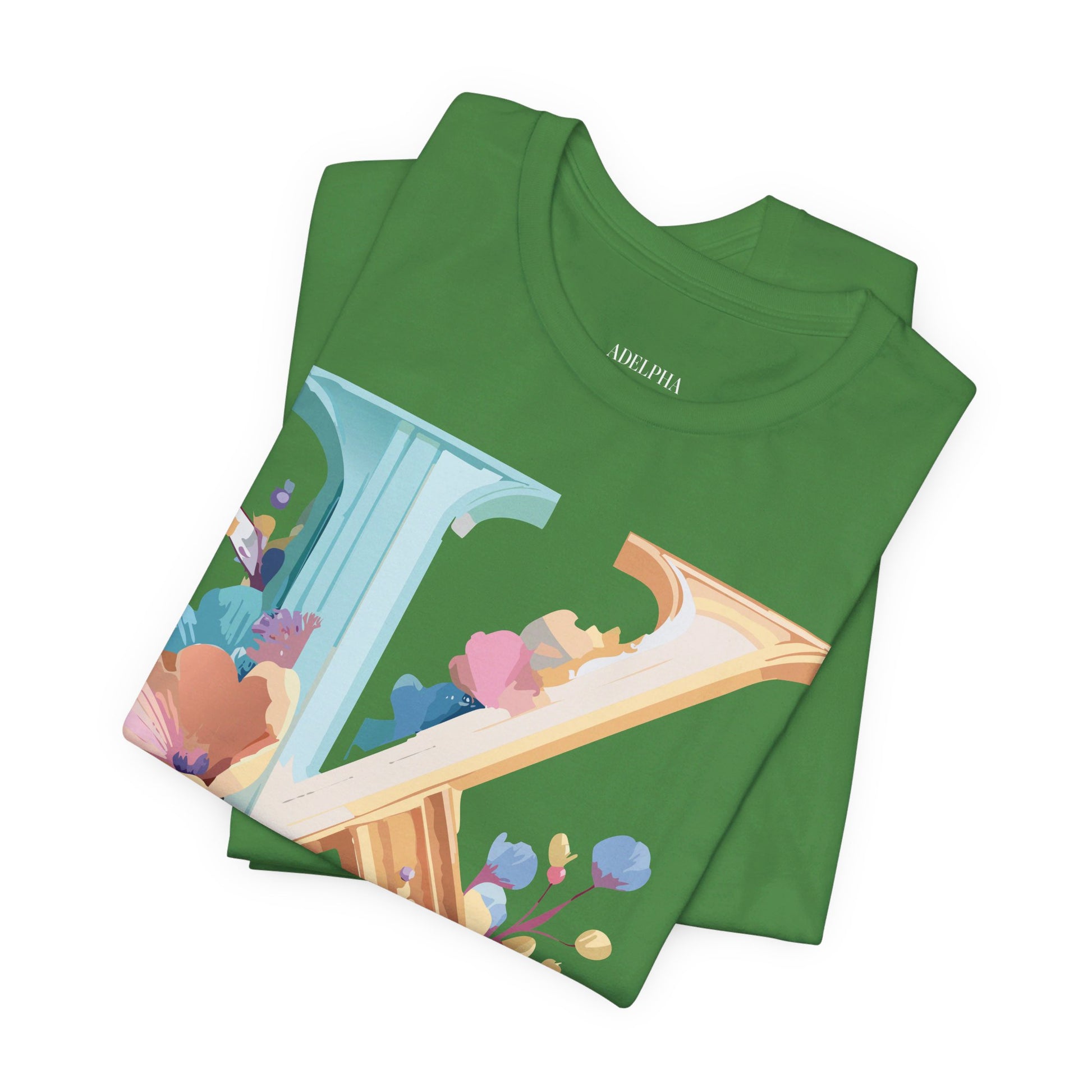 Natural Cotton Tee Shirt - Letters Collection - K Printify