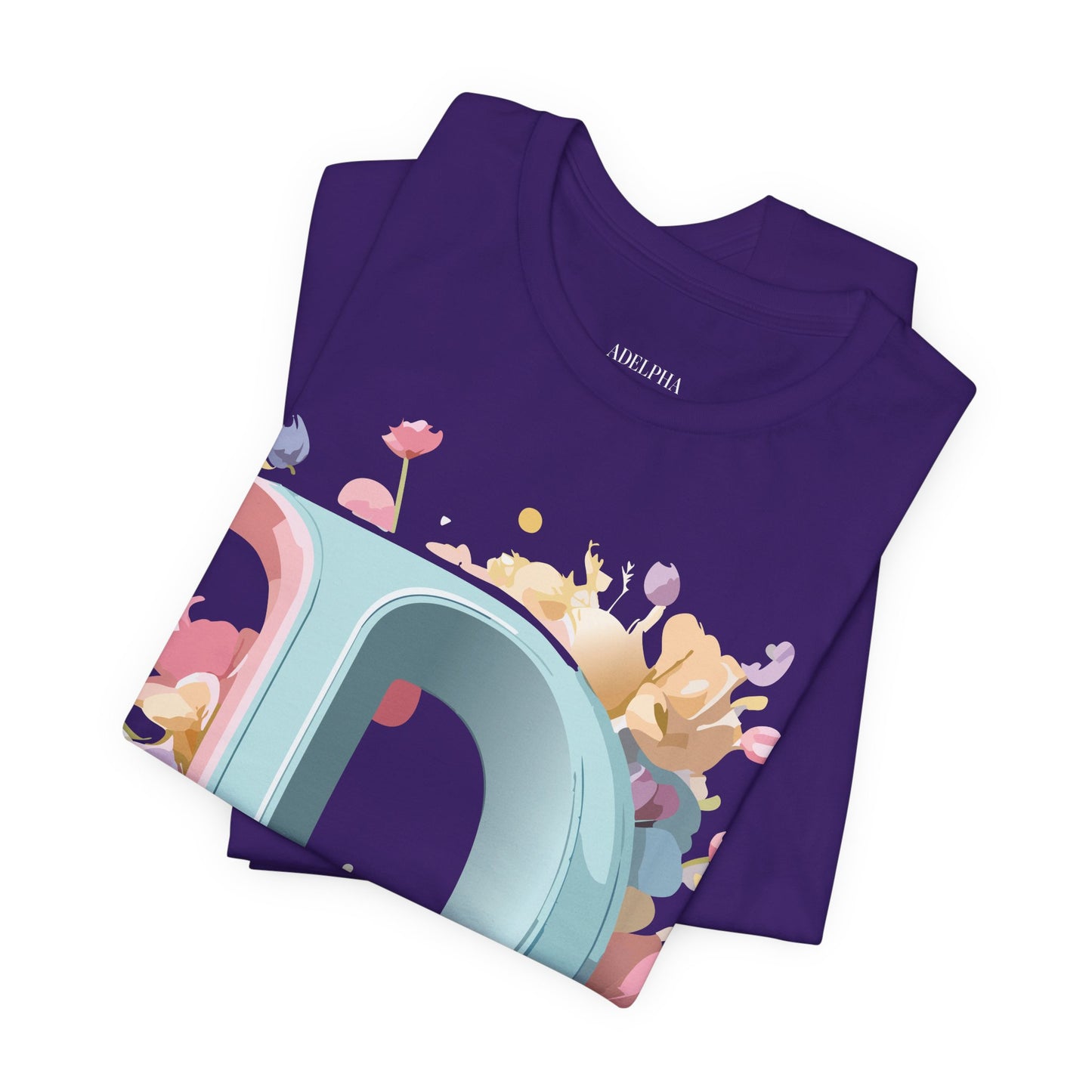 Natural Cotton Tee Shirt - Letters Collection - D Printify