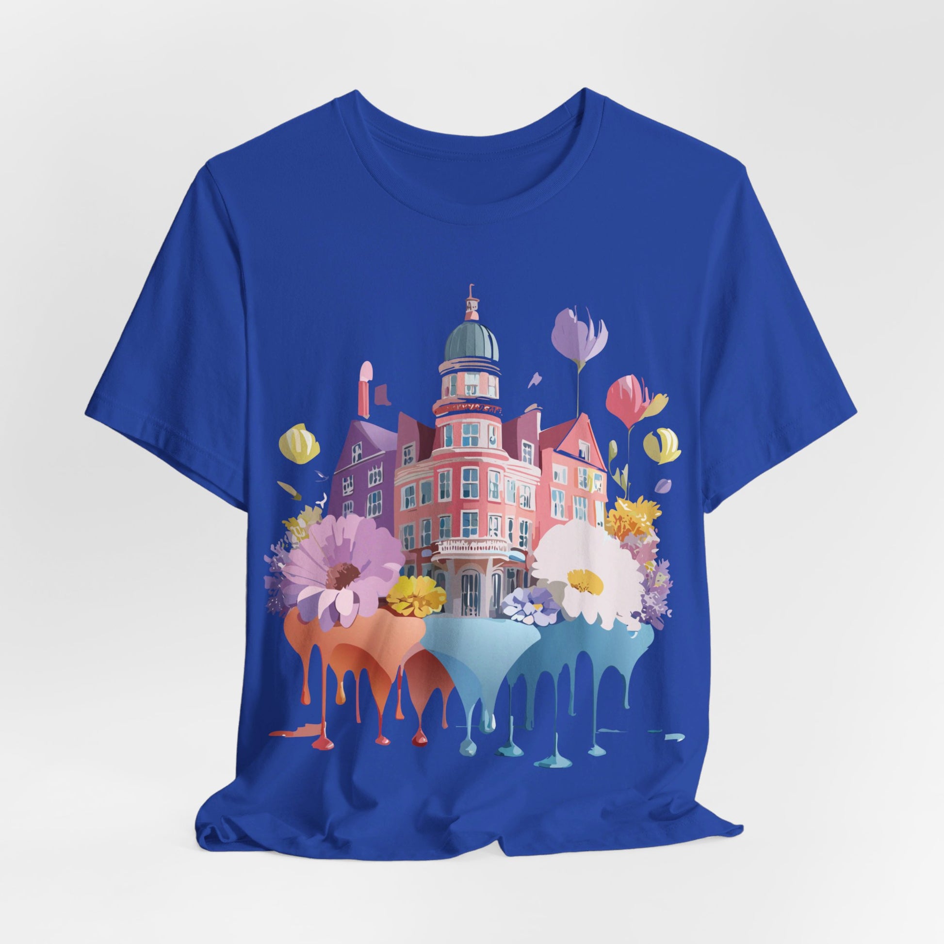 Natural Cotton Tee Shirt - Beautiful Places Collection - Amsterdam Printify