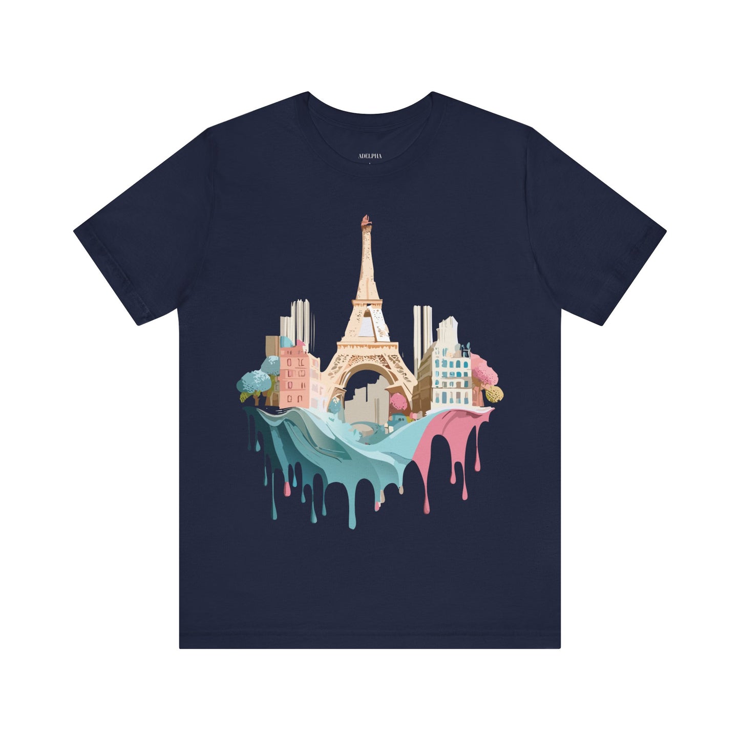 Natural Cotton Tee Shirt - Beautiful Places Collection - Paris Printify