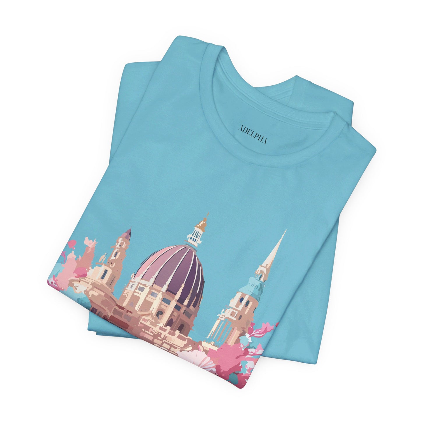 Natural Cotton Tee Shirt - Beautiful Places Collection - Vienna Printify