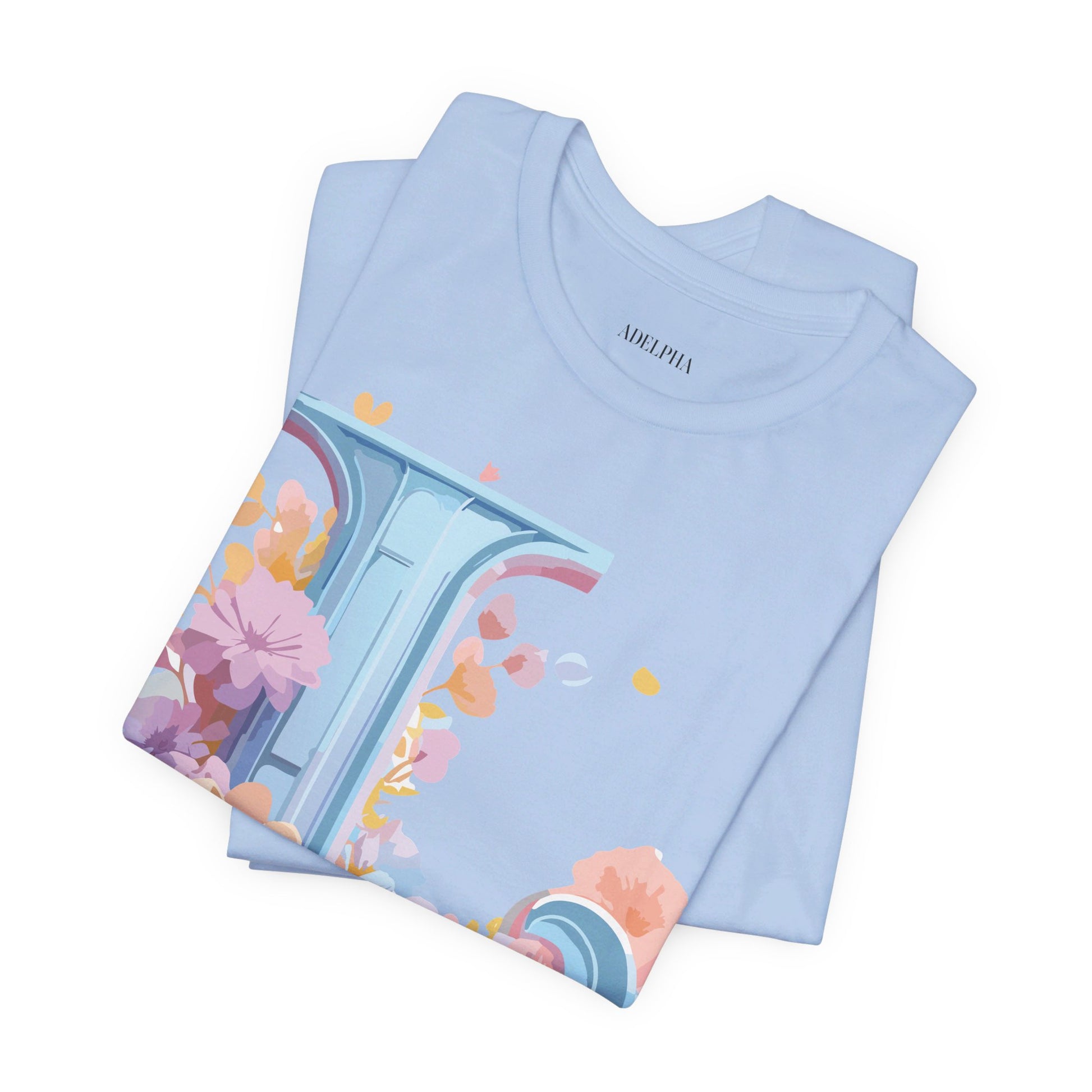 Natural Cotton Tee Shirt - Letters Collection - L Printify