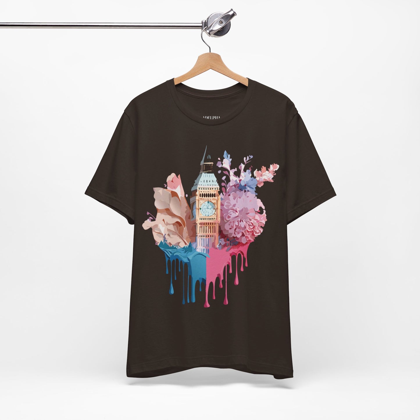 Natural Cotton Tee Shirt - Beautiful Places Collection - London Printify