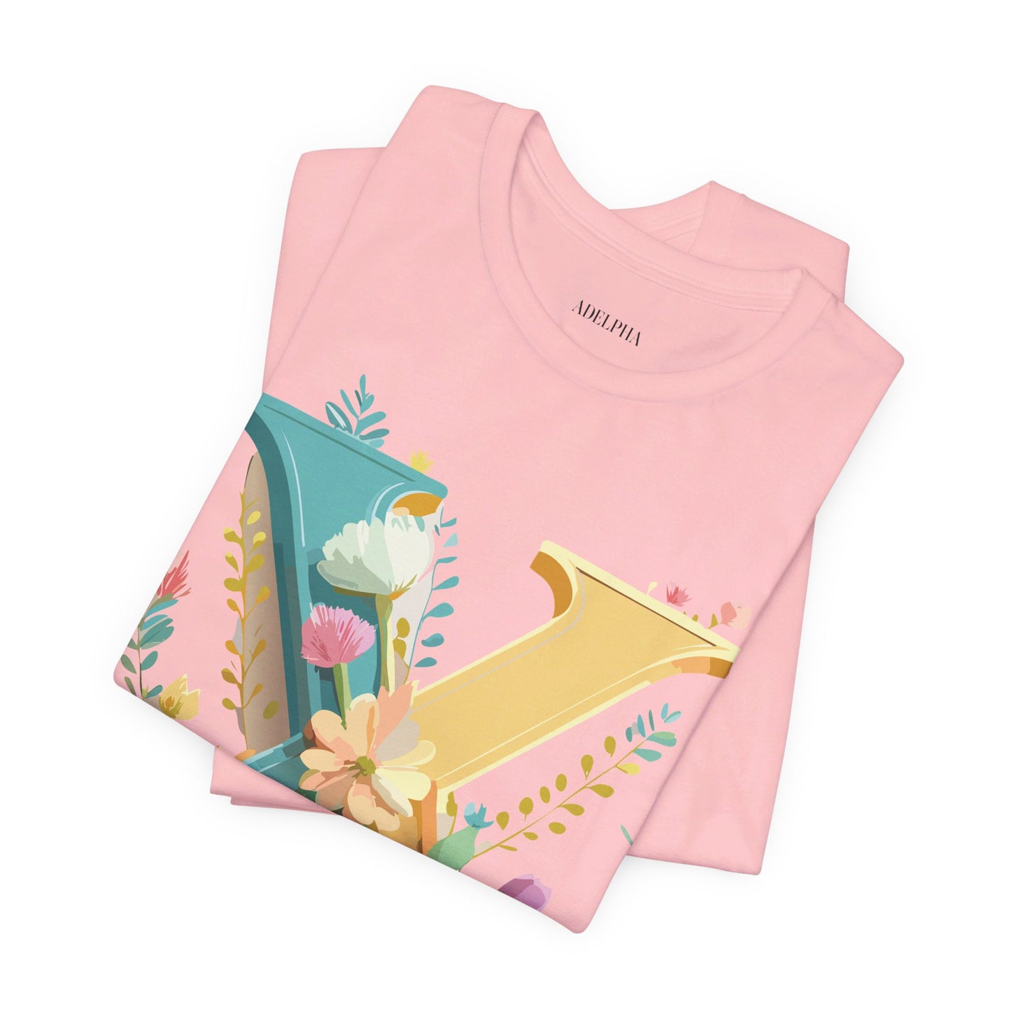 Natural Cotton Tee Shirt - Letters Collection - X Printify