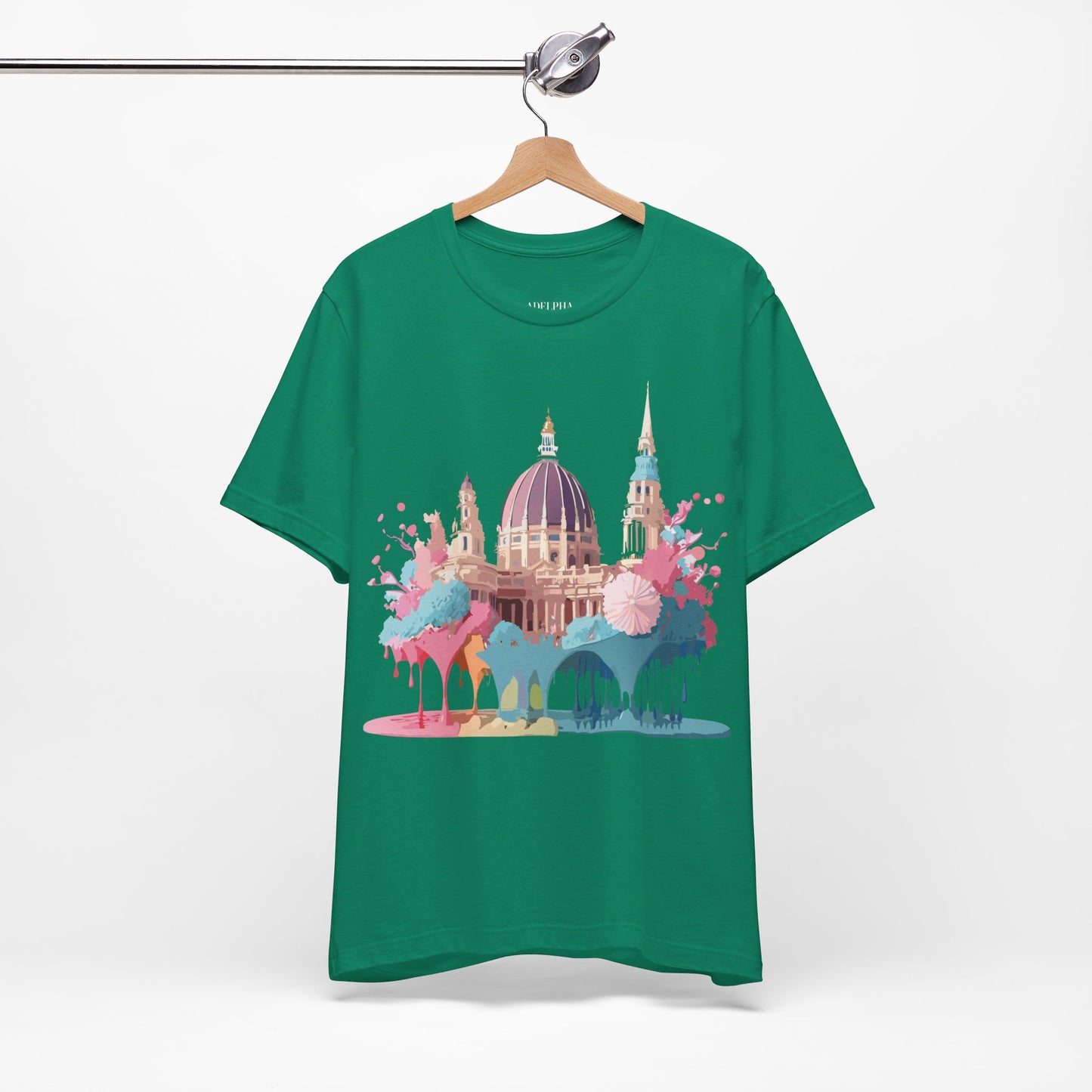 Natural Cotton Tee Shirt - Beautiful Places Collection - Vienna Printify