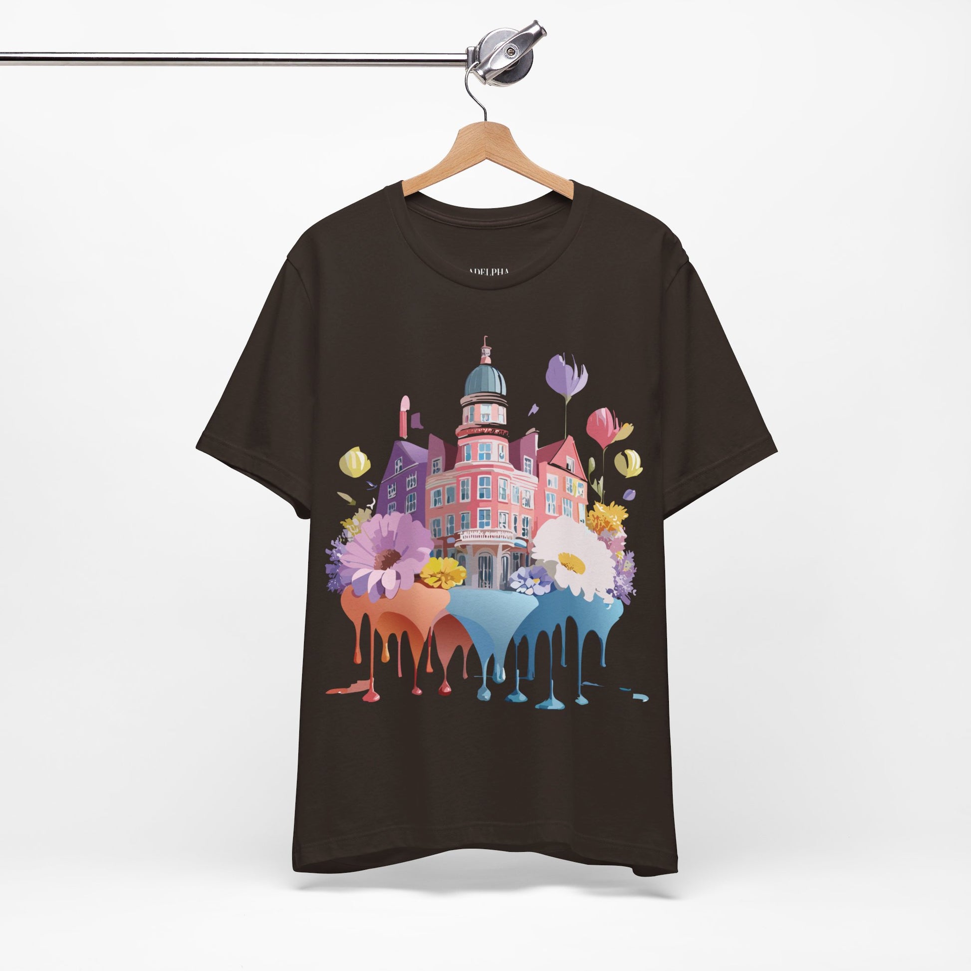 Natural Cotton Tee Shirt - Beautiful Places Collection - Amsterdam Printify