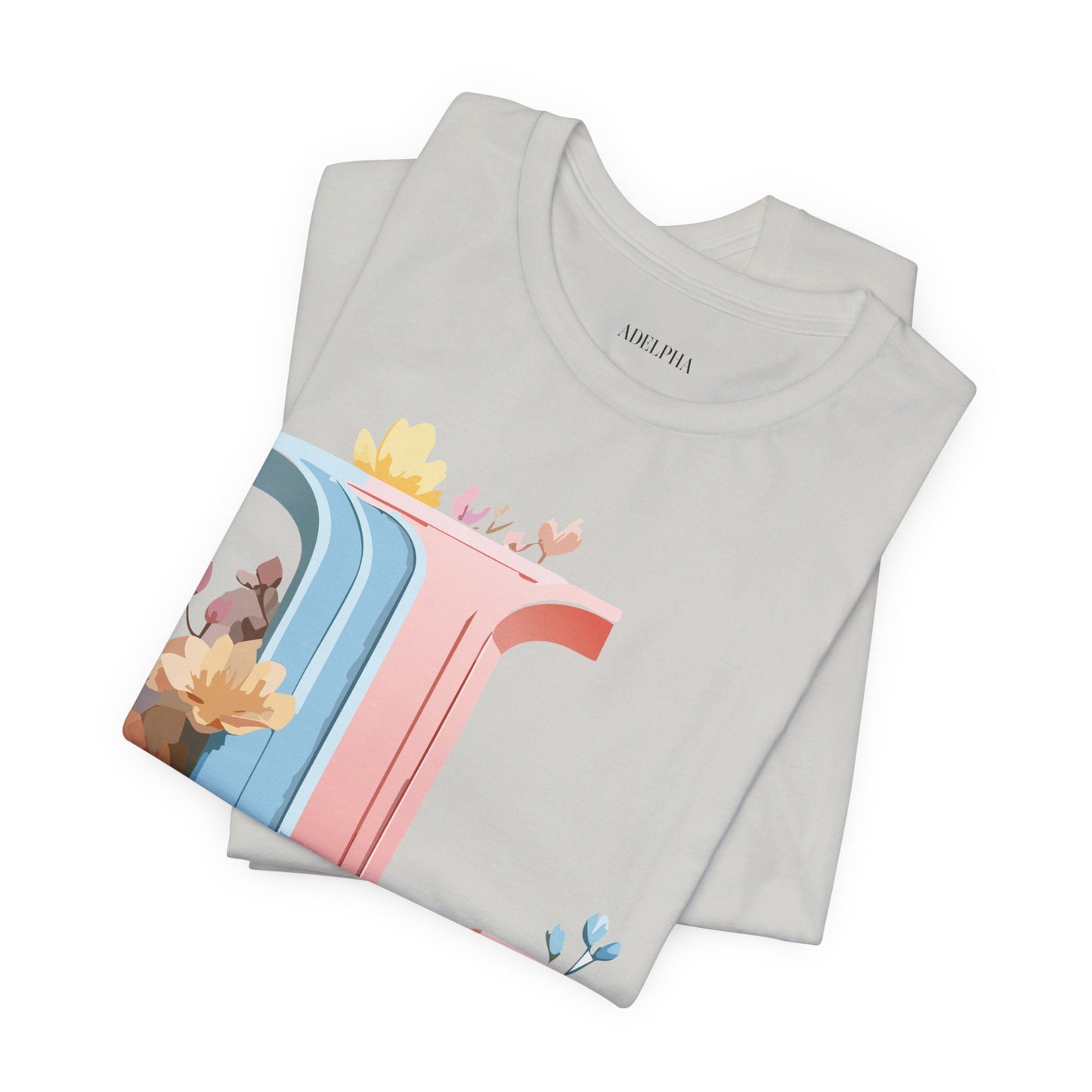 Natural Cotton Tee Shirt - Letters Collection - L Printify