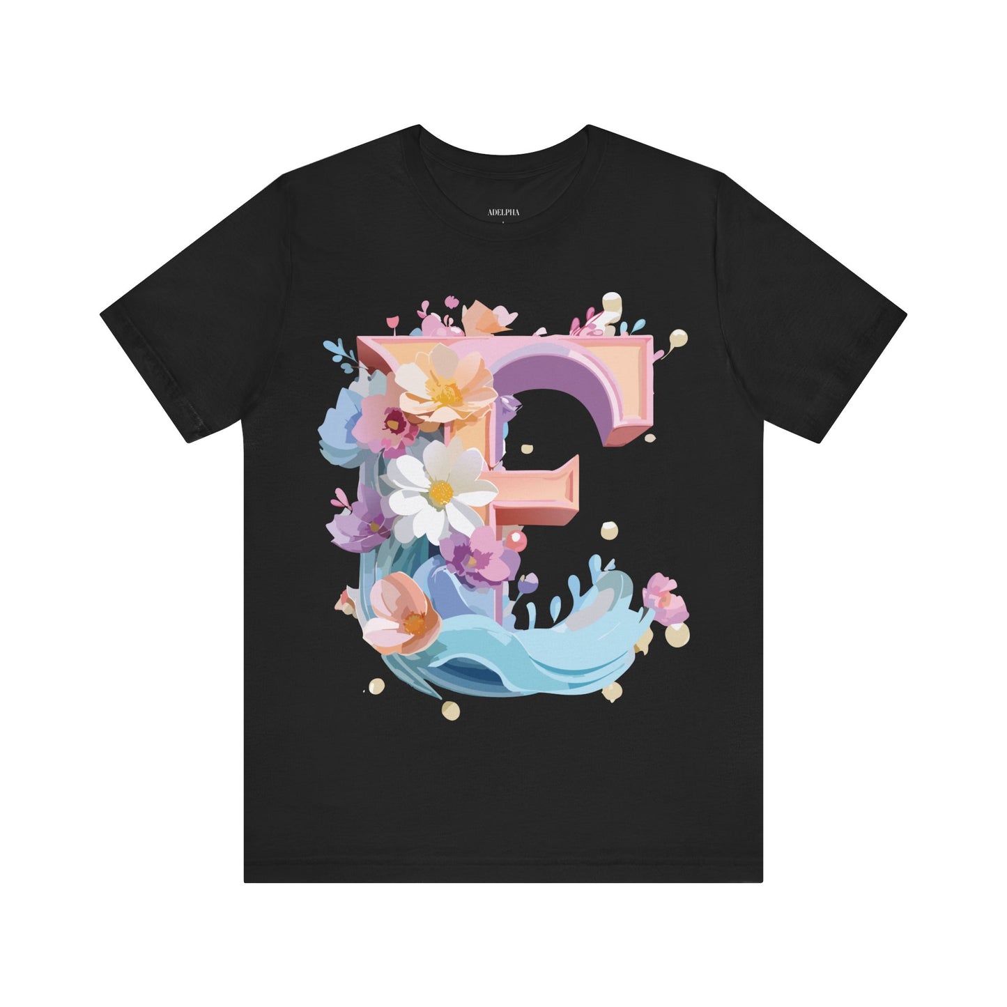 Natural Cotton Tee Shirt - Letters Collection - E Printify