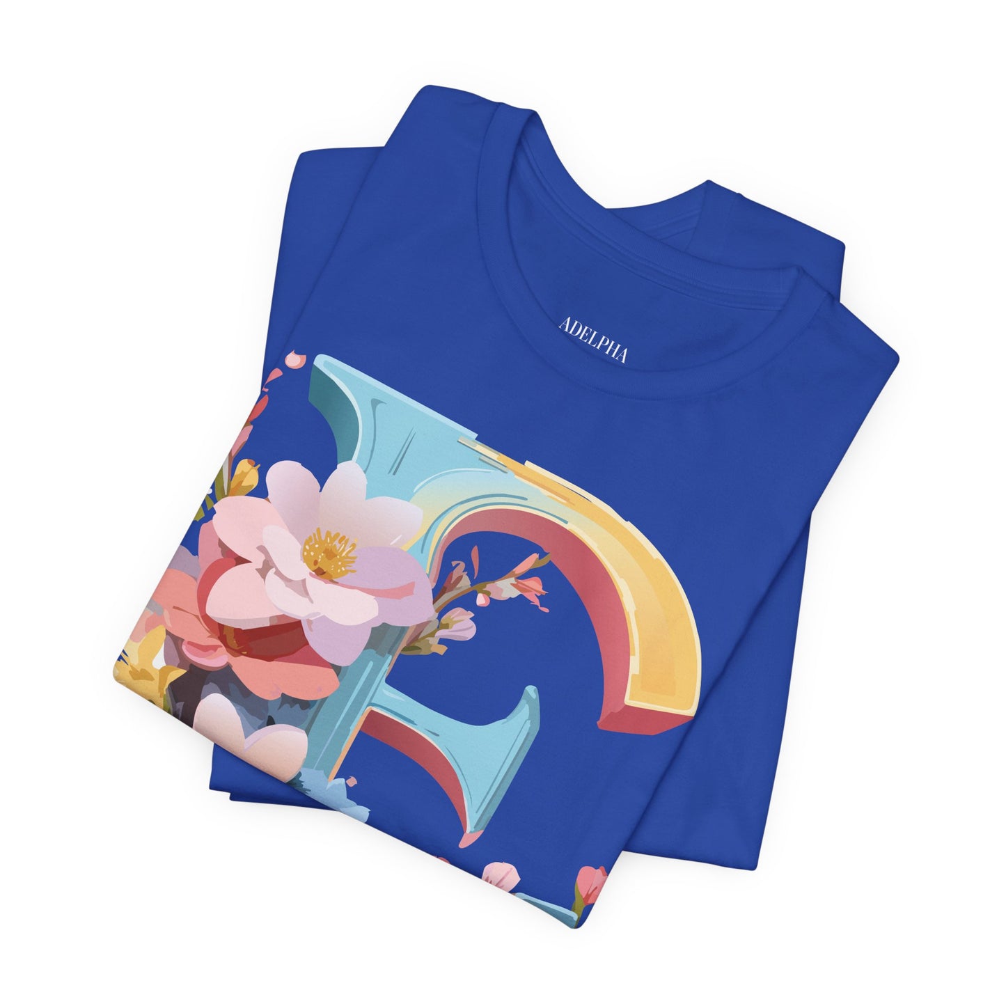 Natural Cotton Tee Shirt - Letters Collection - E Printify