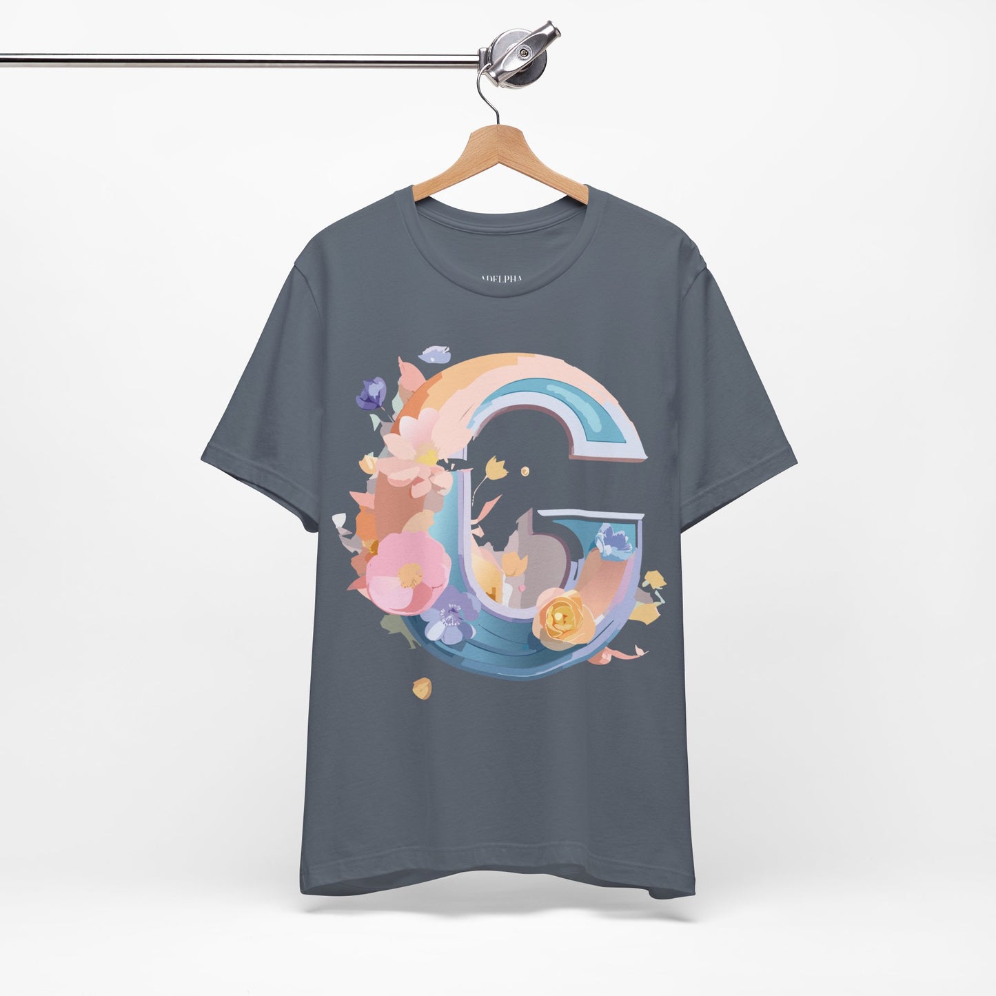 Natural Cotton Tee Shirt - Letters Collection - G Printify